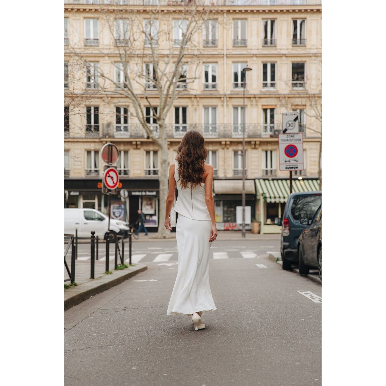 CLASSIC ONE SHOULDER WHITE SET