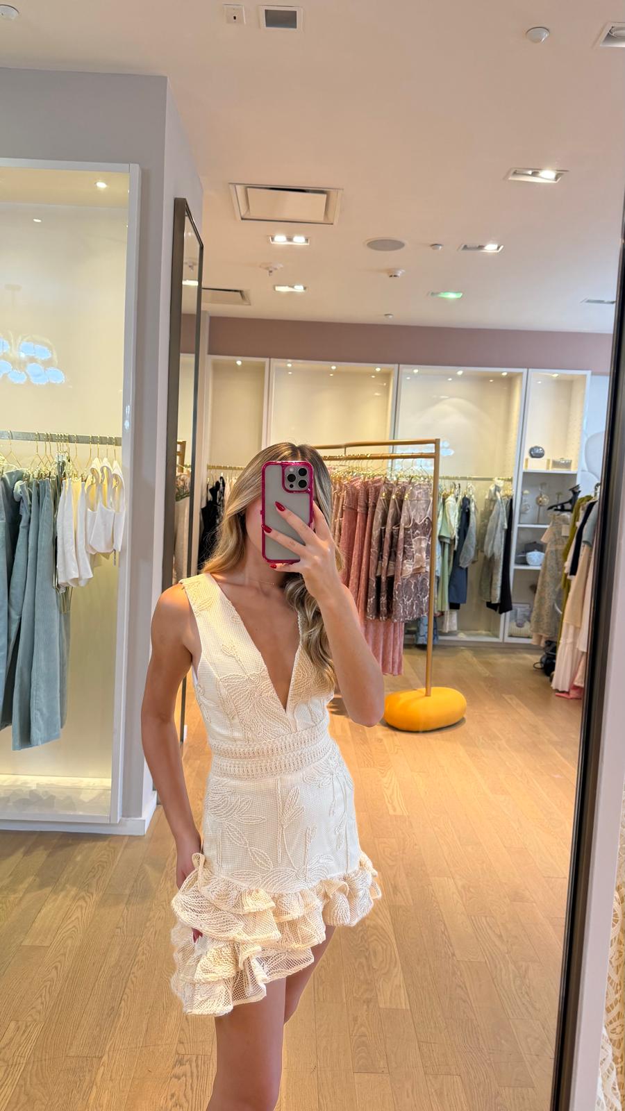 PB SHORT EMBROIDERY DRESS