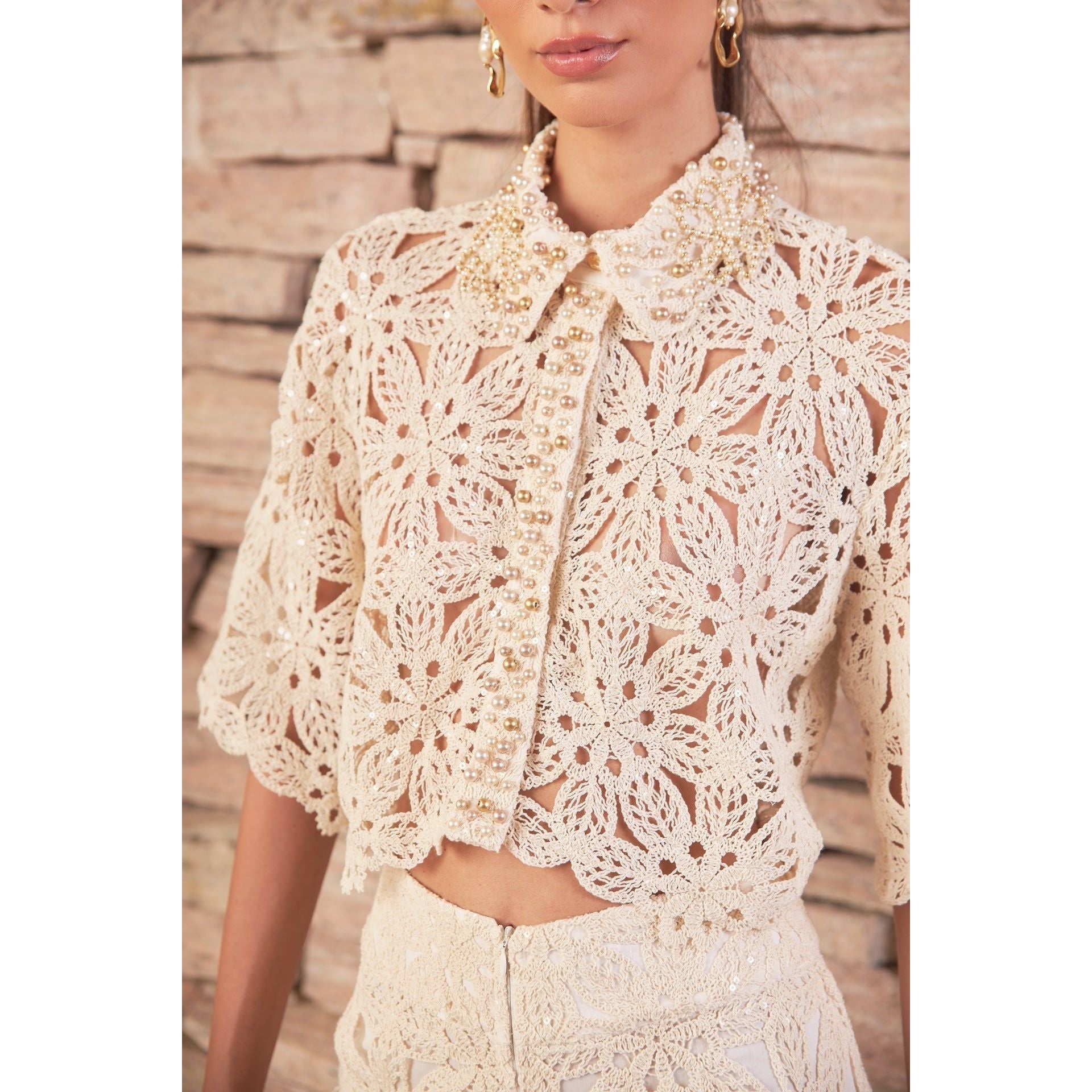 LN HANDMADE EMBROIDERY MATCHING SET