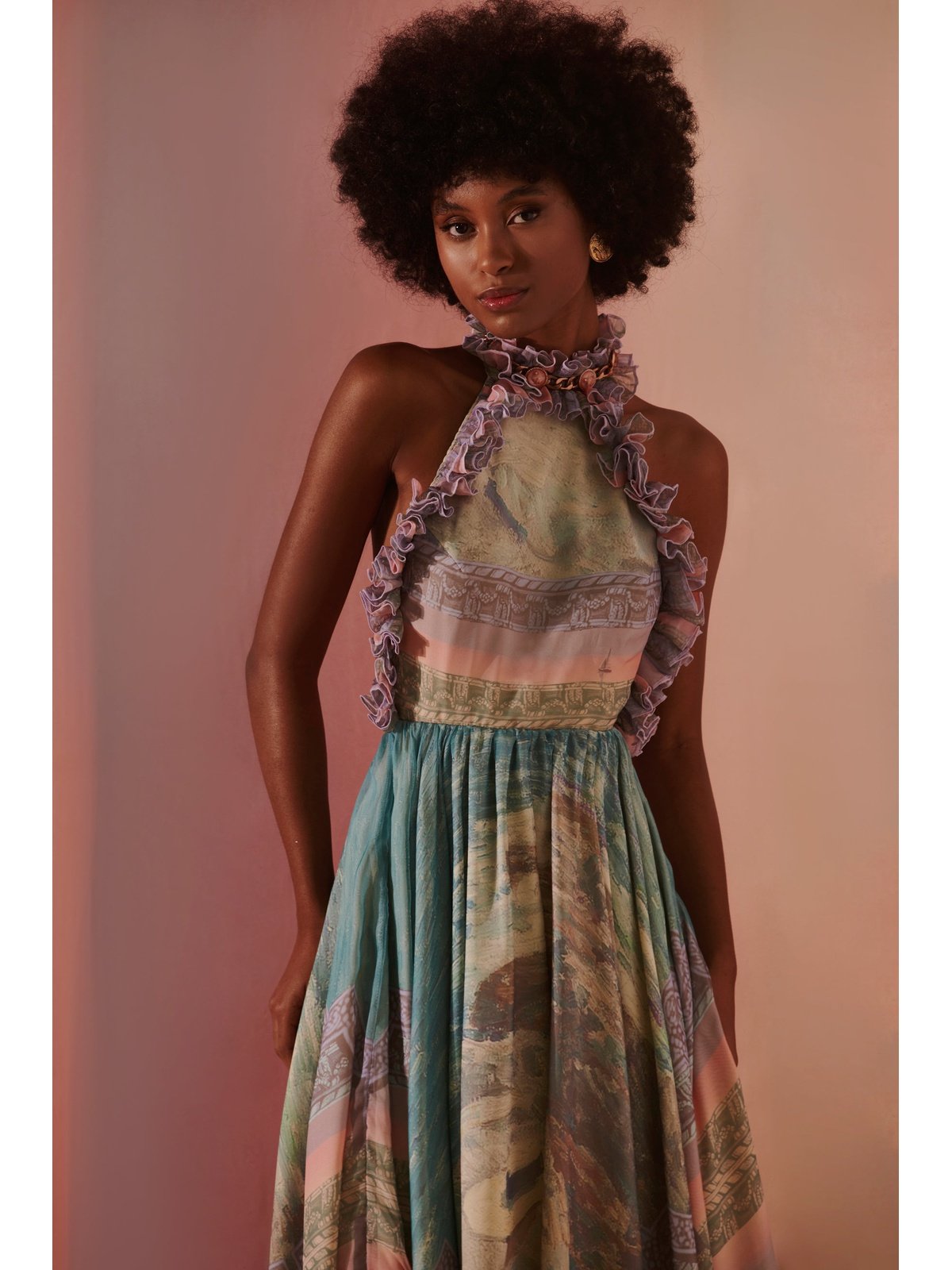 LN Halter Linen Dress
