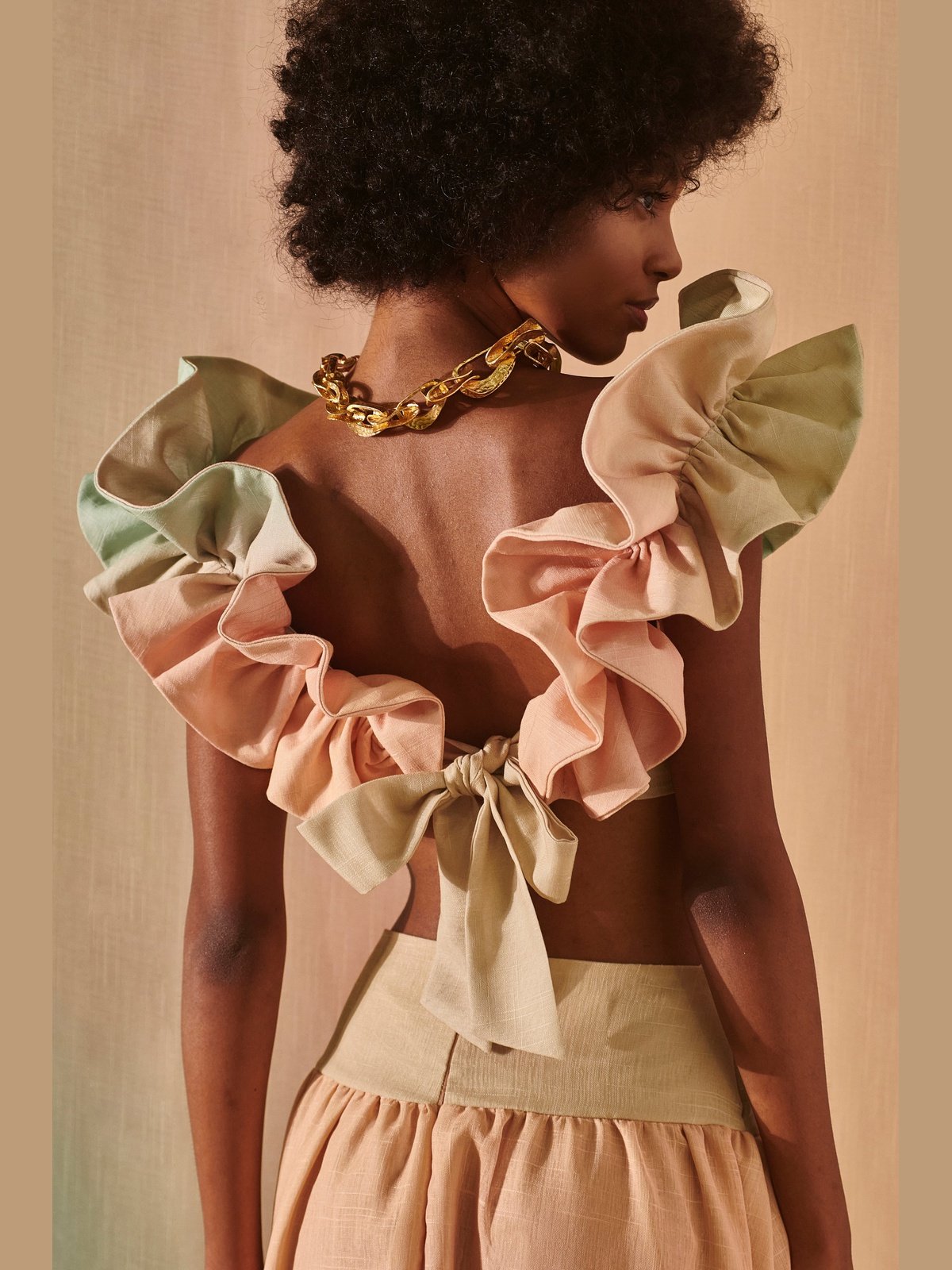 LN Degrade Linen Two Piece Set