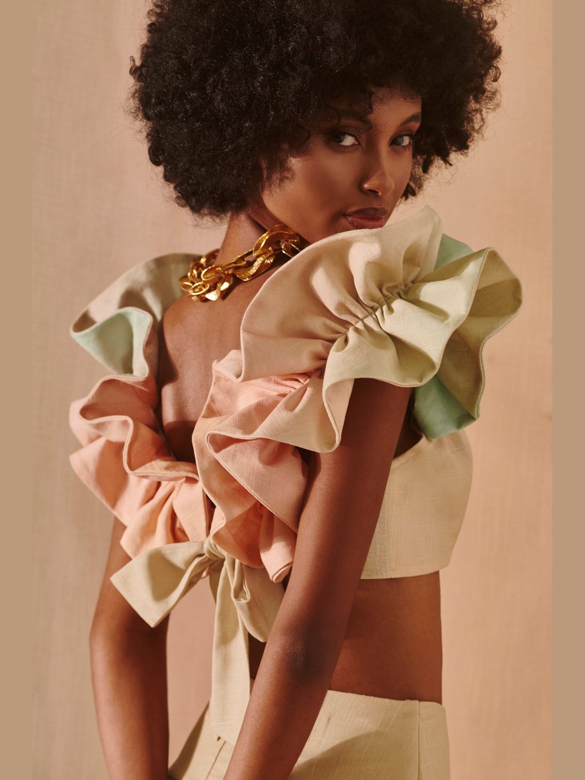 LN Degrade Linen Two Piece Set