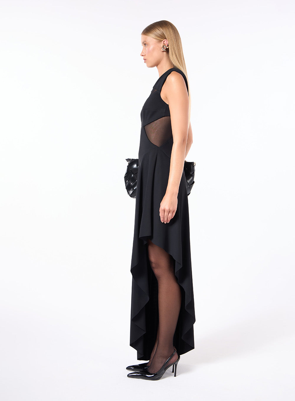 SK MIDI CUT OUT TULE DRESS