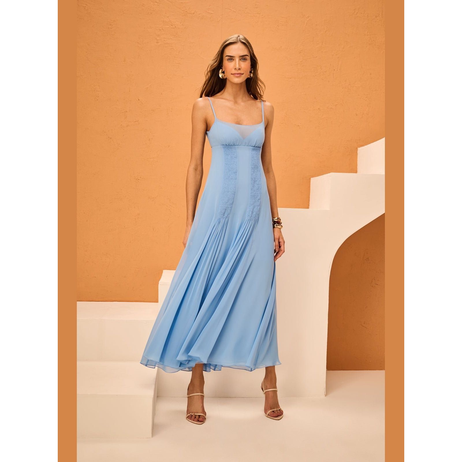SK LONG BLUE DRESS