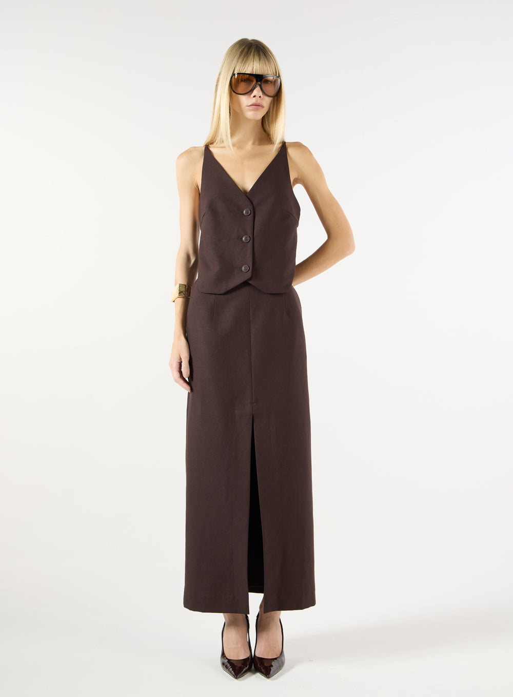 SK TOP AND SKIRT WITH ELASTIC