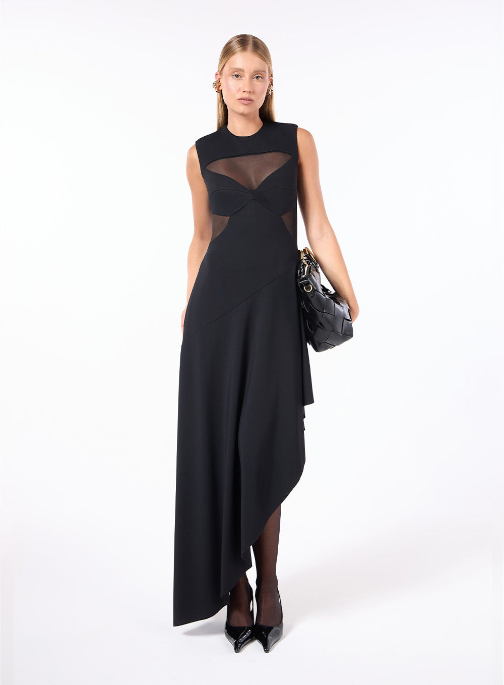 SK MIDI CUT OUT TULE DRESS