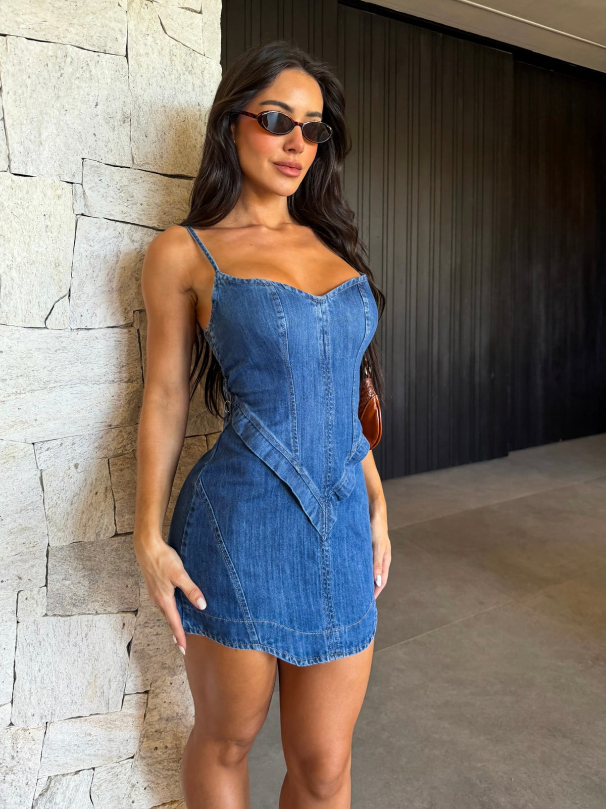 JEAN SHORT DRESS DRESS