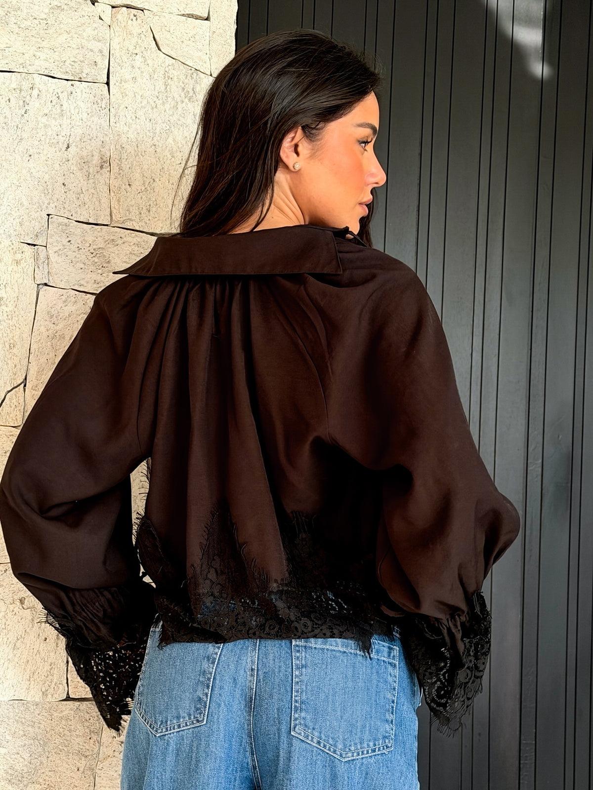 CHANTY TOP - BLACK