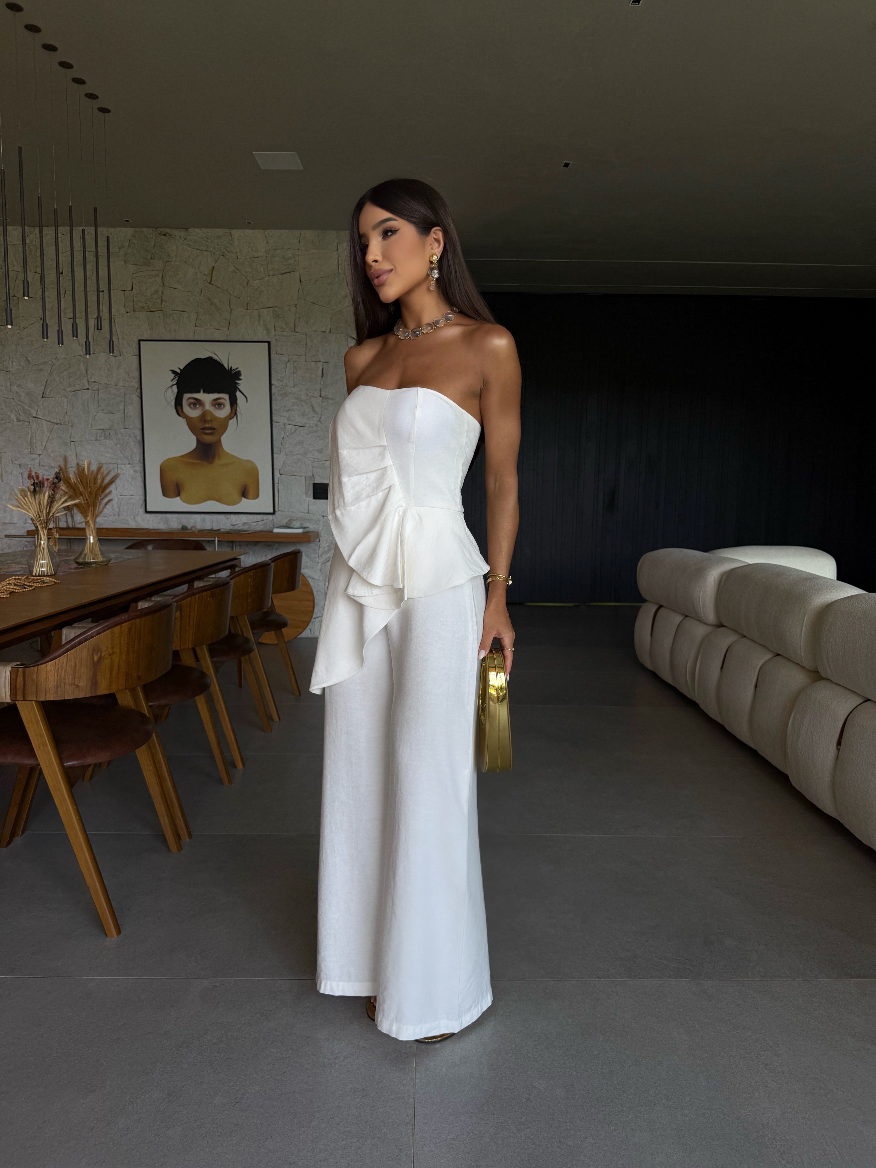DELINA OFF WHITE JUMPSUIT