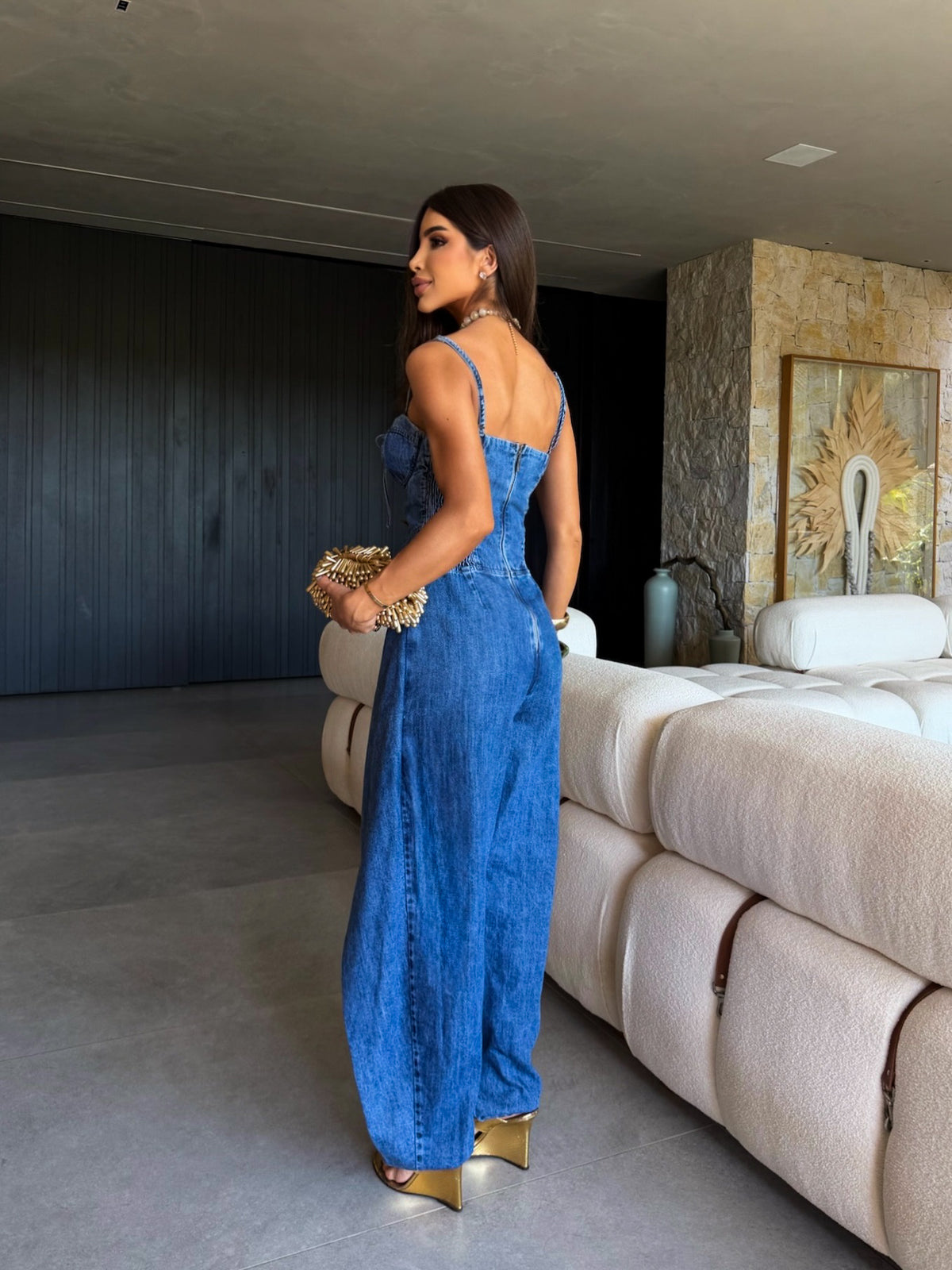 TAUS JEAN JUMPSUIT