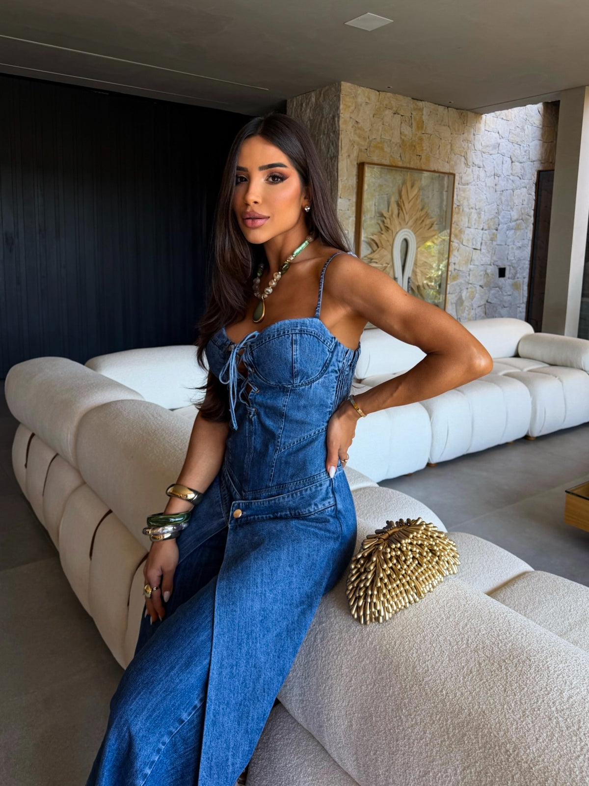 TAUS JEAN JUMPSUIT