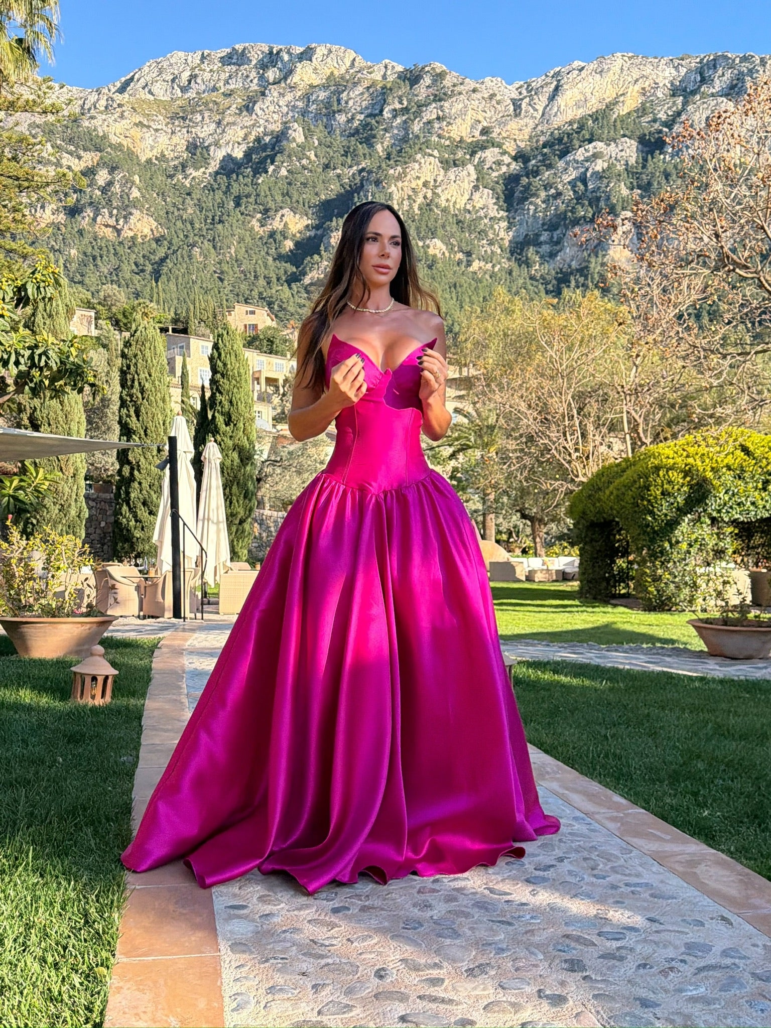 VENUS LONG GOWN - PINK