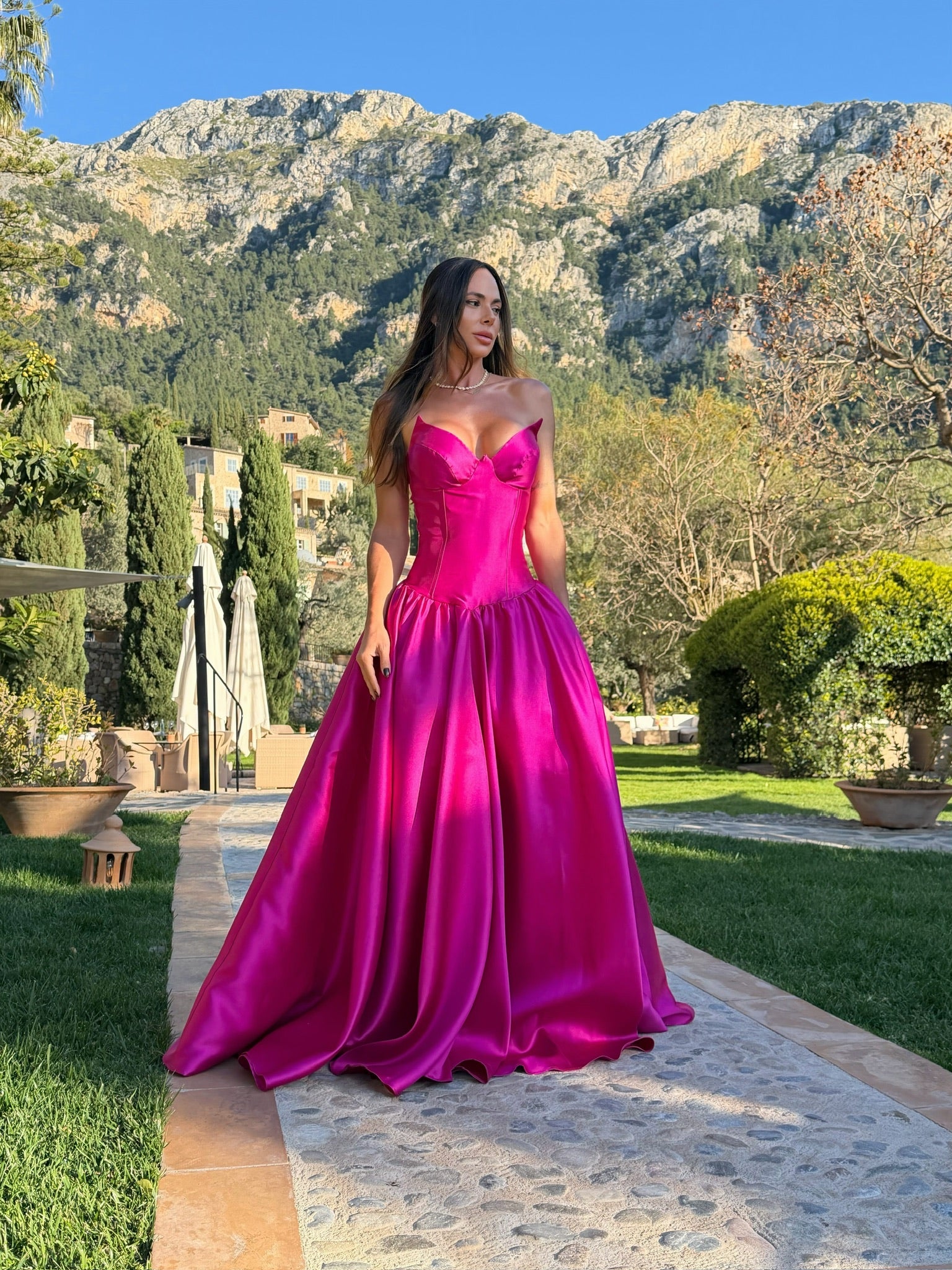VENUS LONG GOWN - PINK