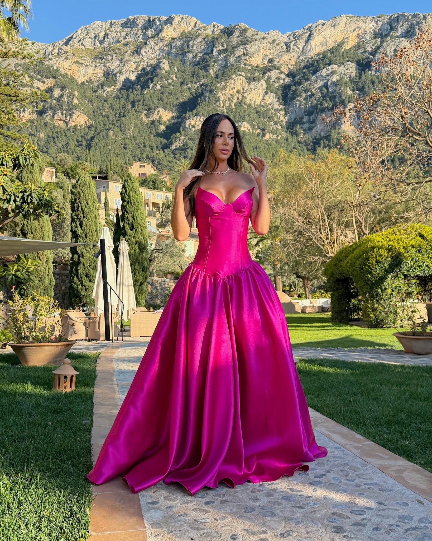 VENUS LONG GOWN - PINK