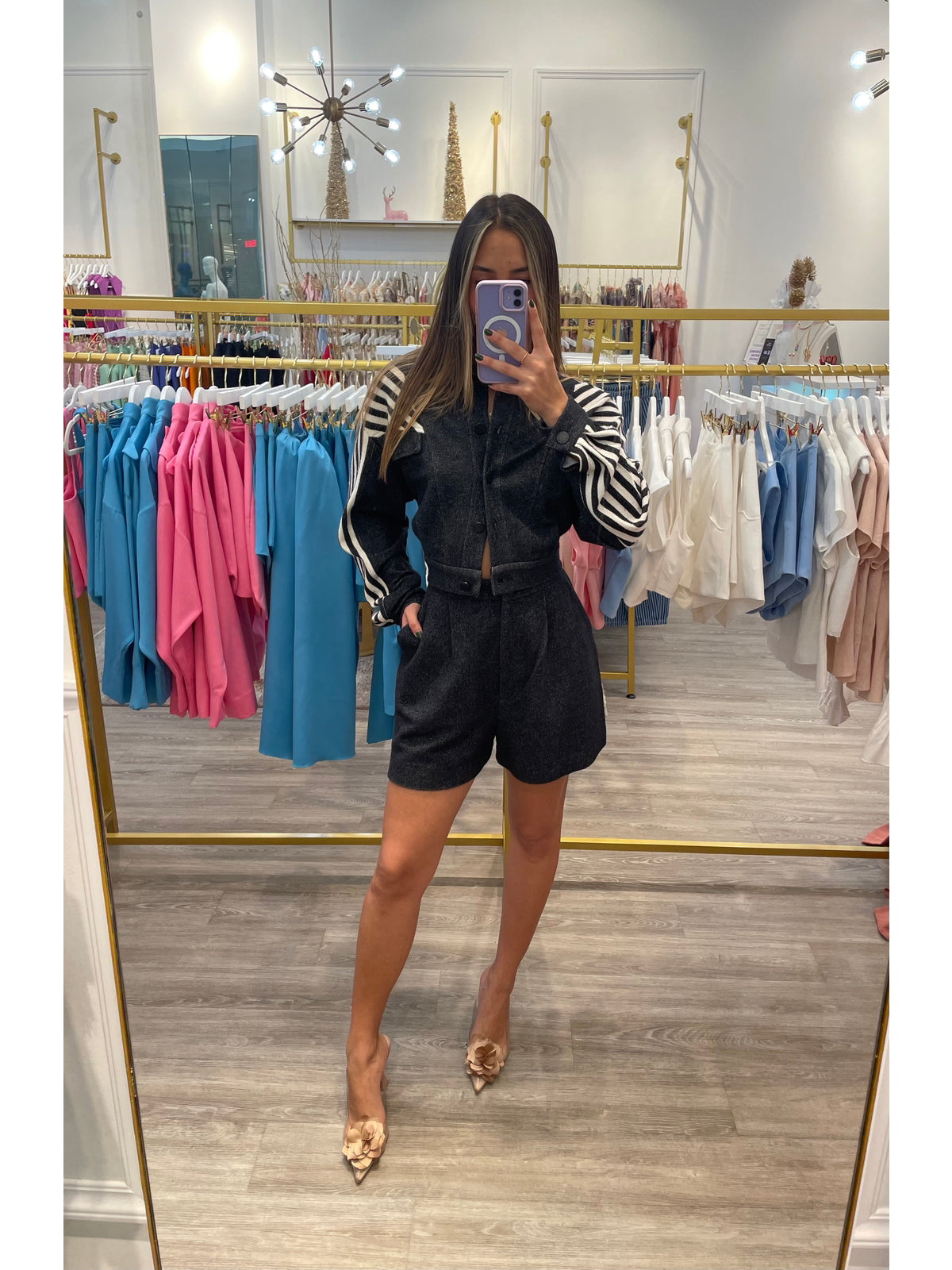 BOMBER JACKET TWO PIECE SET