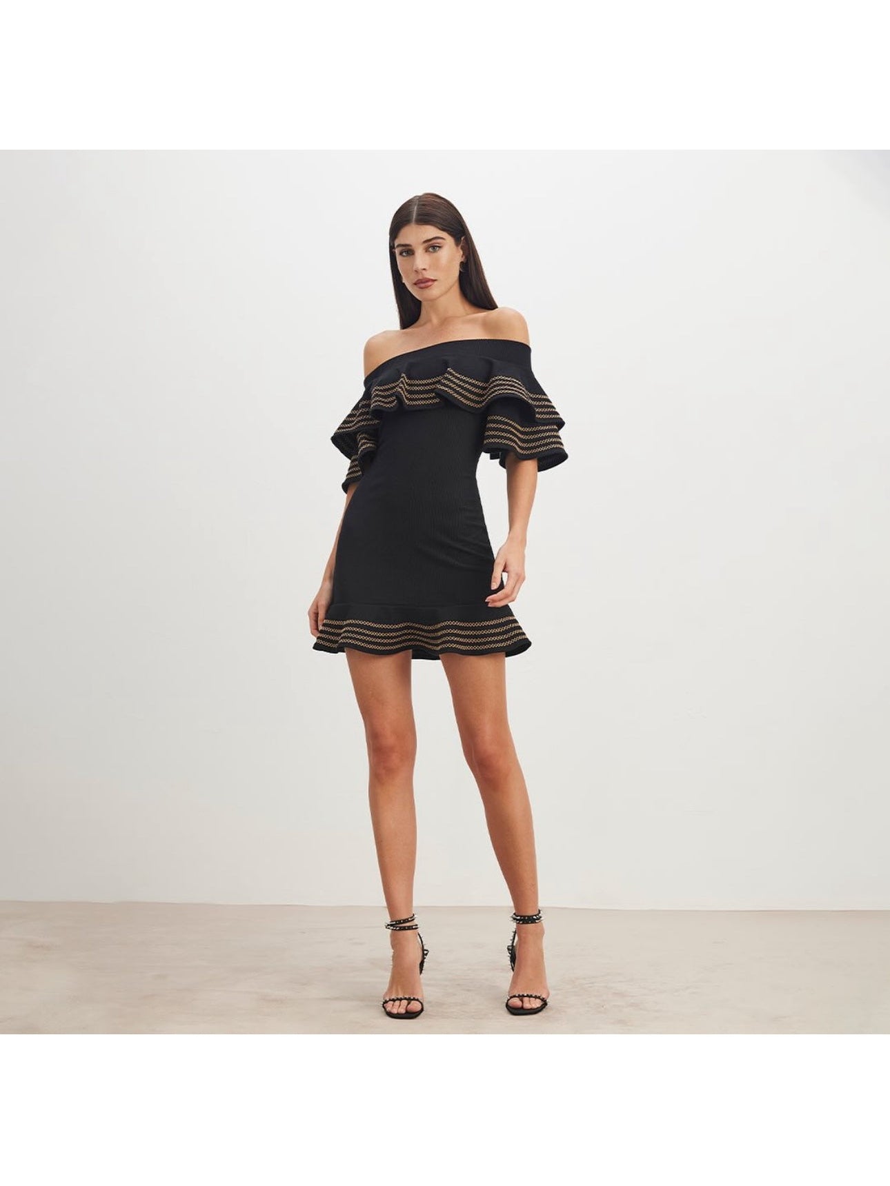 SHORT RUFFLES DRESS