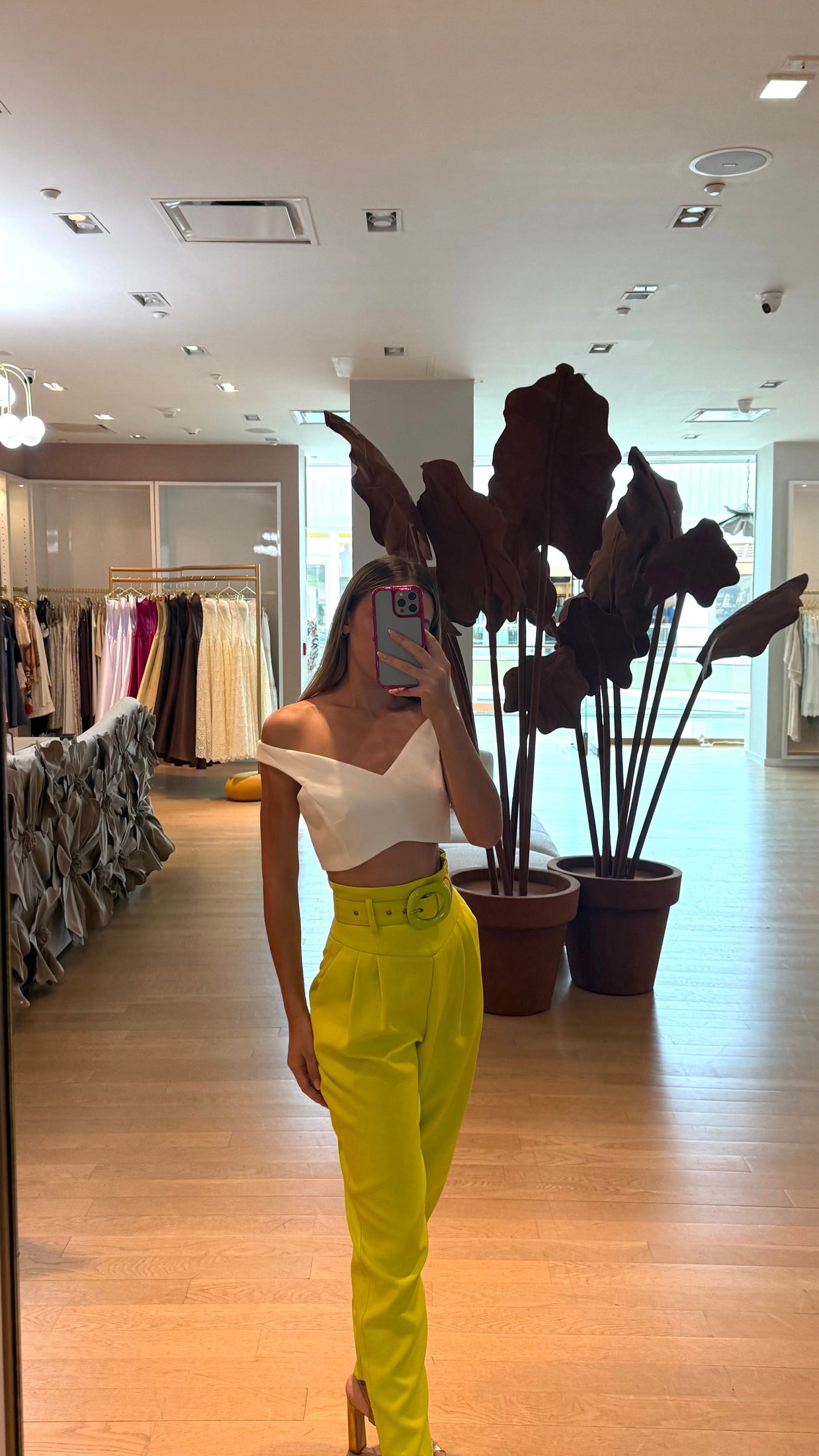 SCLUB LIME BAGGY PANTS