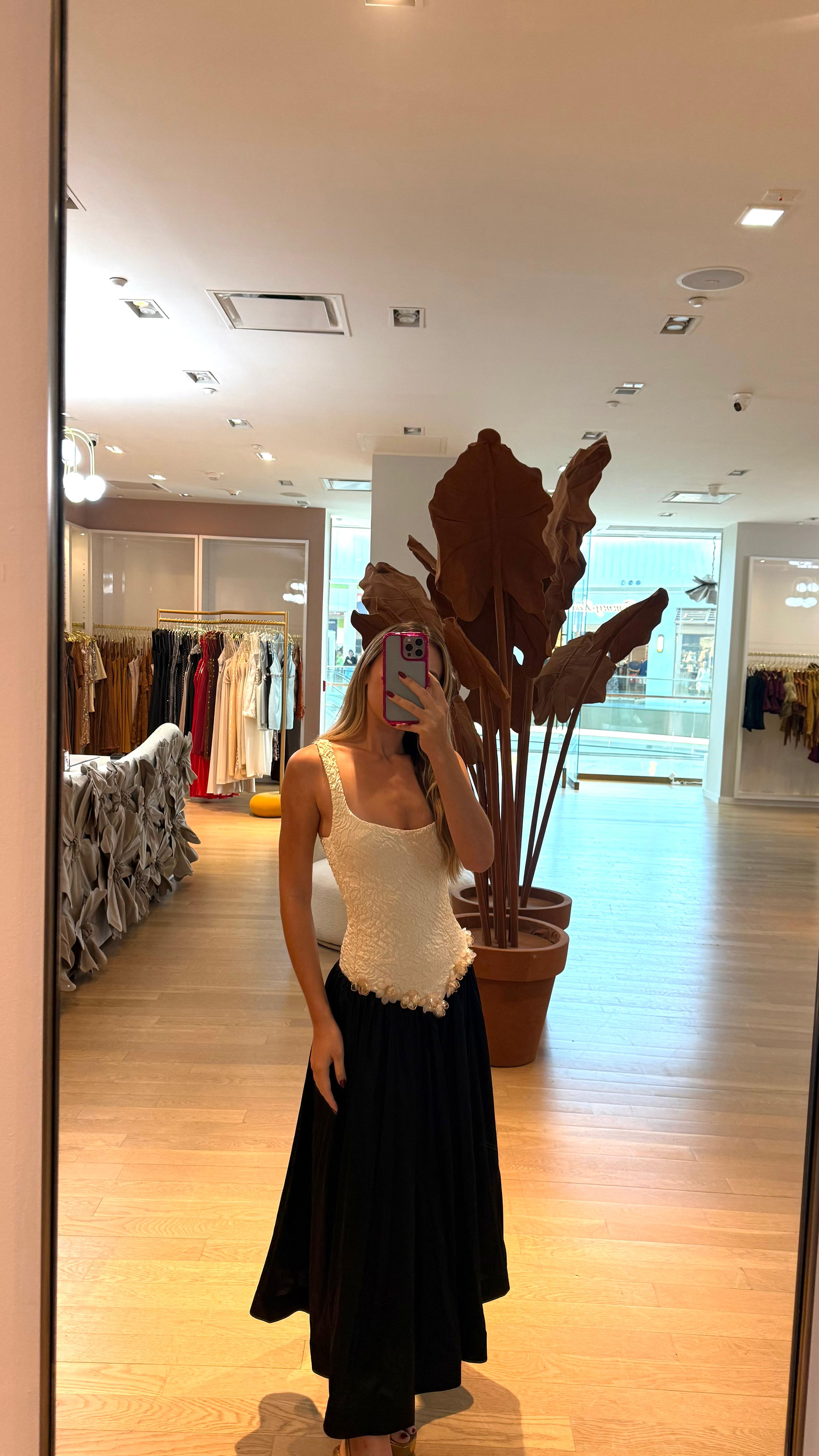 PB B&W APPLIQUE DRESS