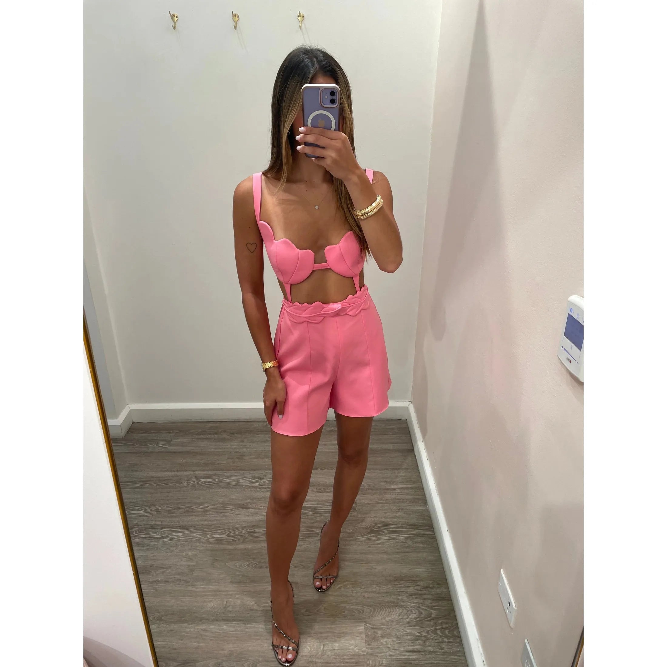 HL TULIP PINK SHORT SET