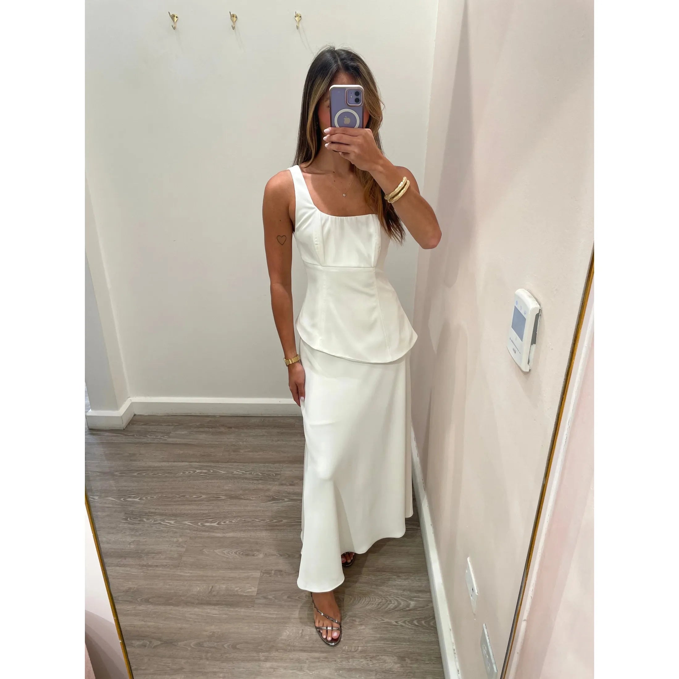 CLASSIC ONE SHOULDER WHITE SET