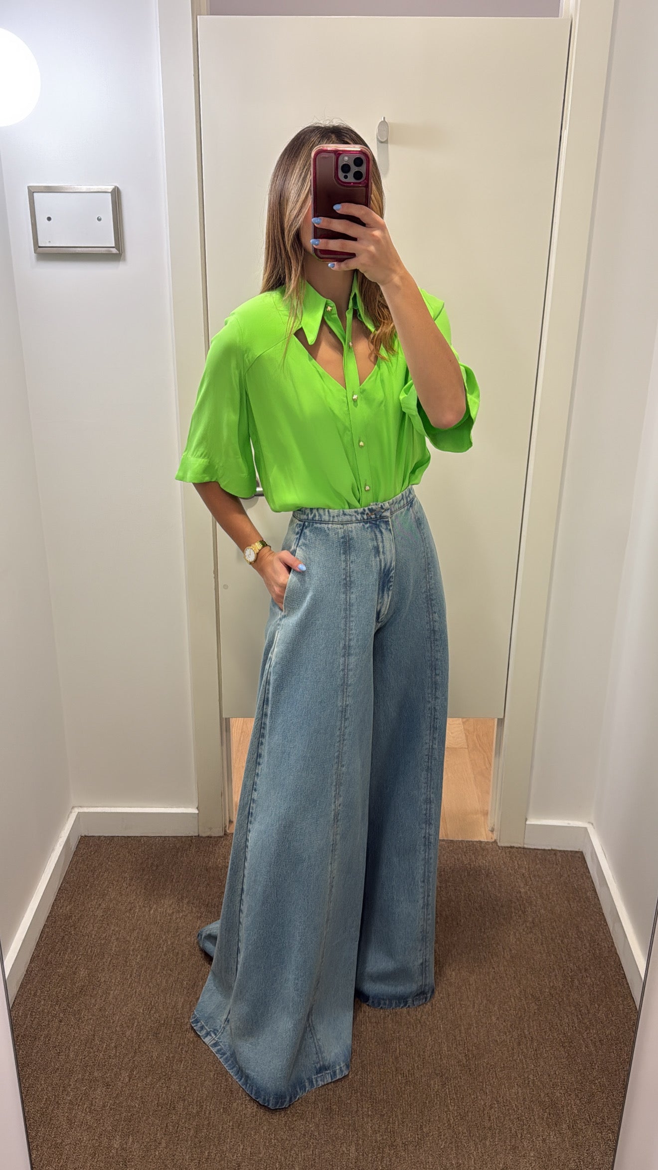 TD GREEN BLOUSE