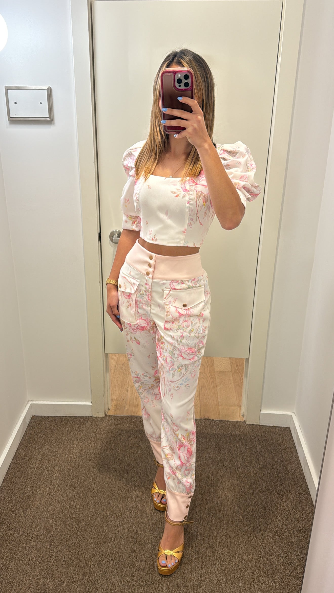 PIMP BABY PINK FLORAL SET