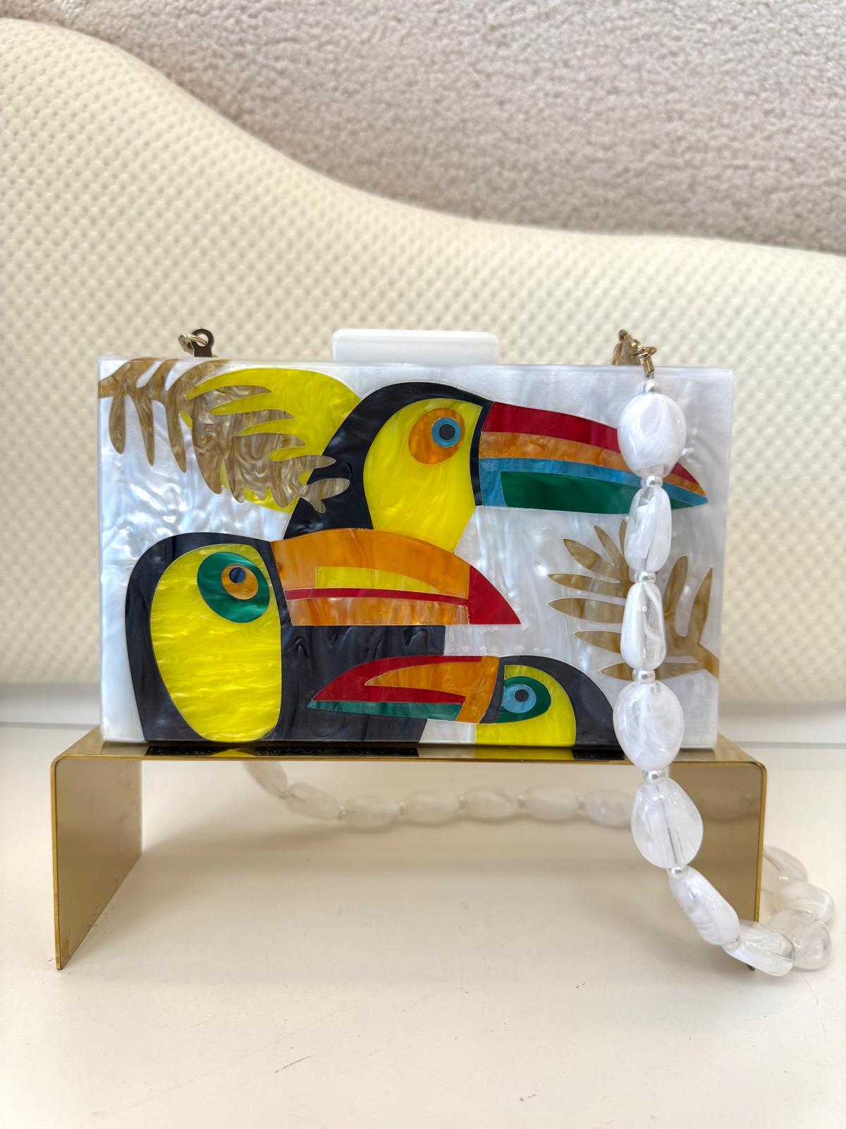 IV TUCAN CLUTCH WHITE