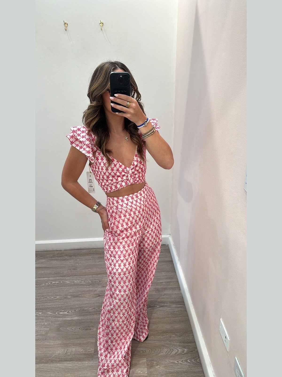 LOTUS PINK CROP AND PANT SET