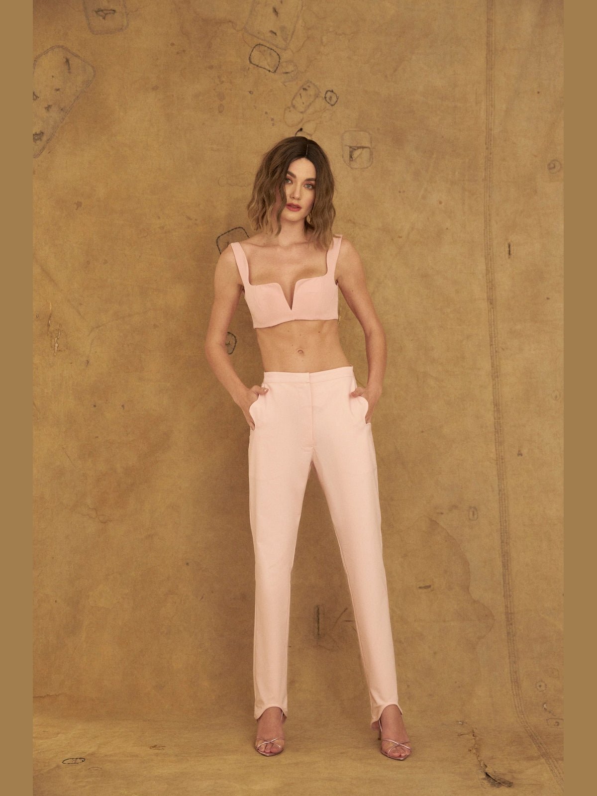 HL BABY PINK CROP