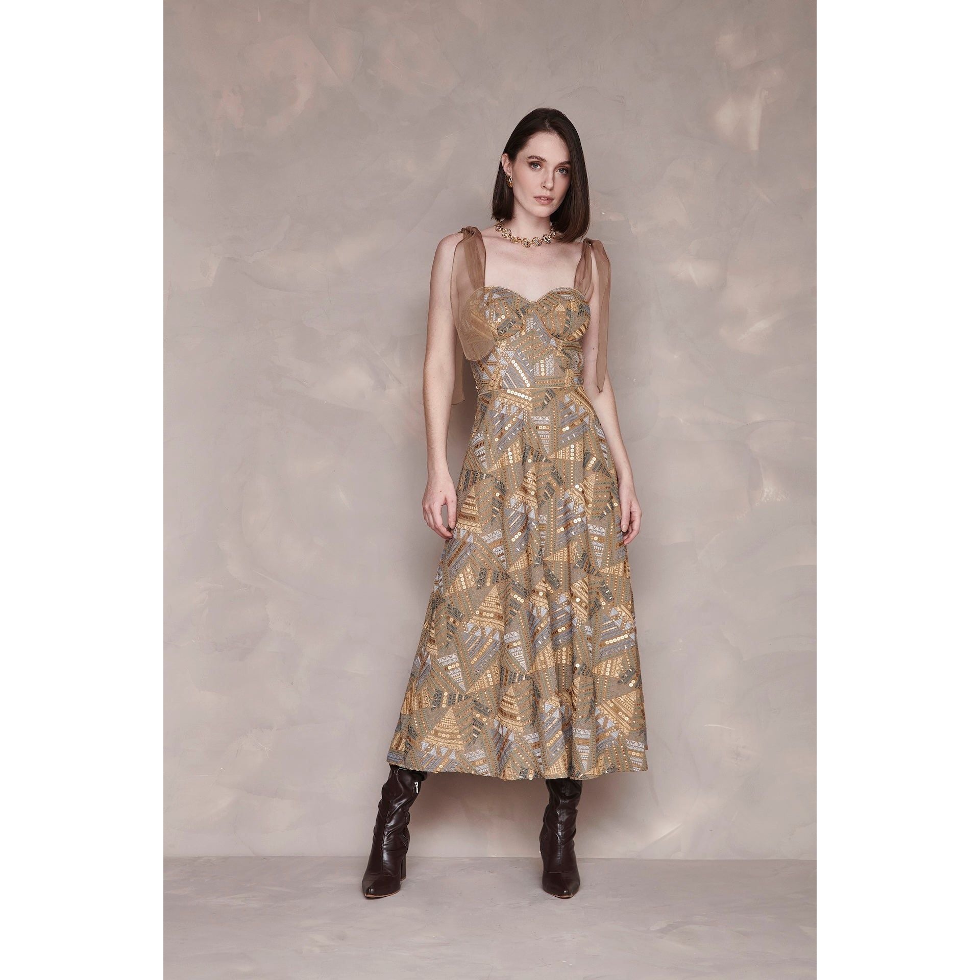 LN FLOCOS DRESS