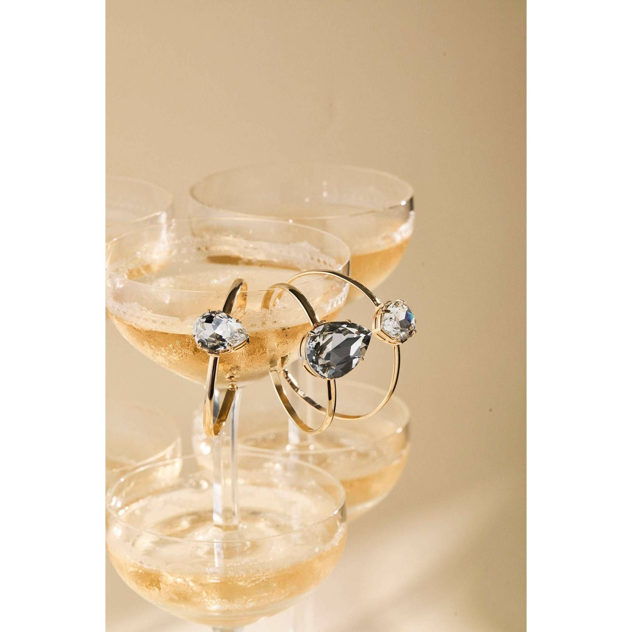 RB CRYSTAL STONE DROP BRACELET