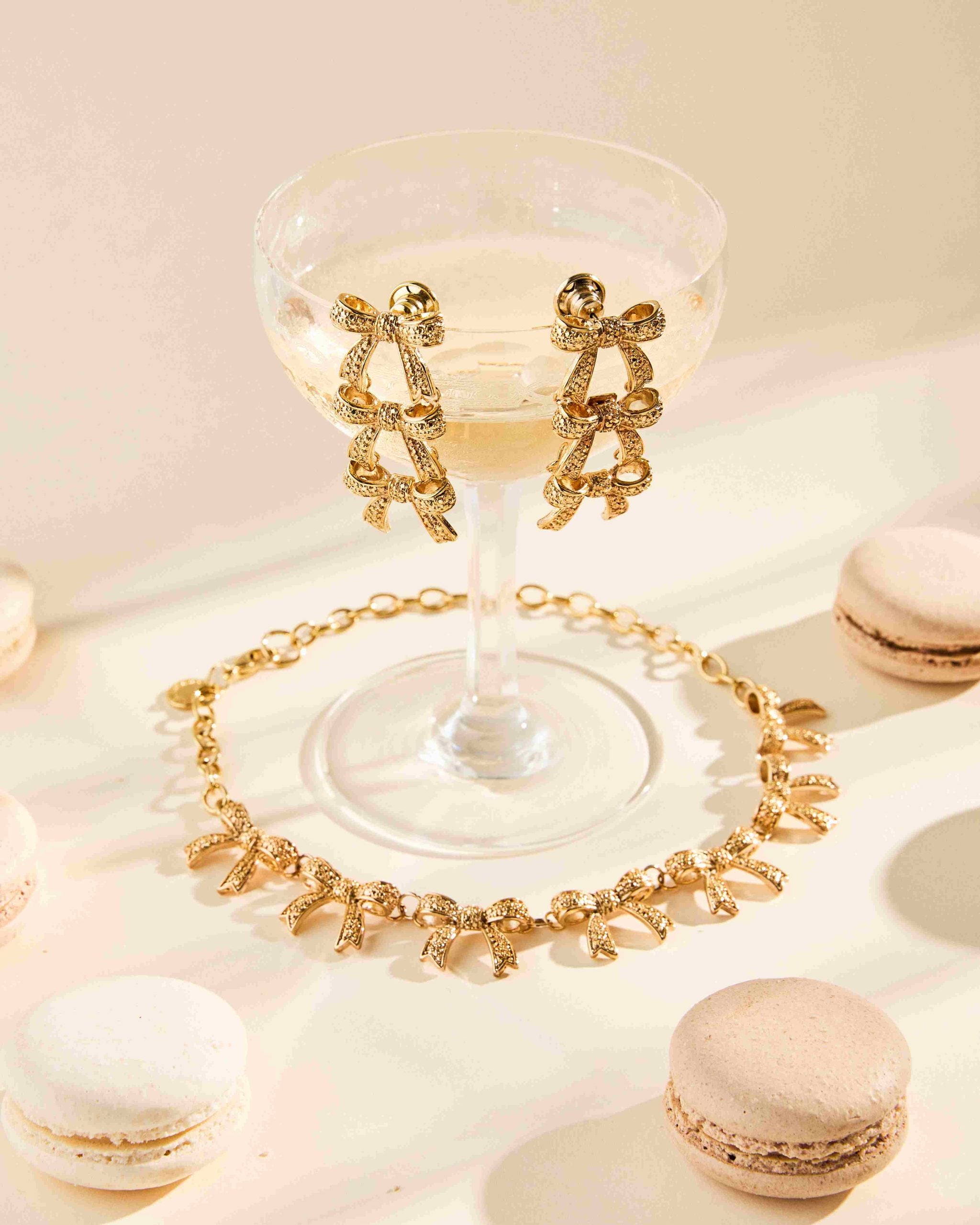 RB TRIPLE BOW EARRINGS