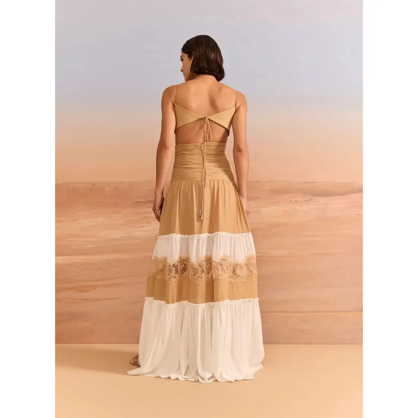 BICOLOR RENDA DRESS