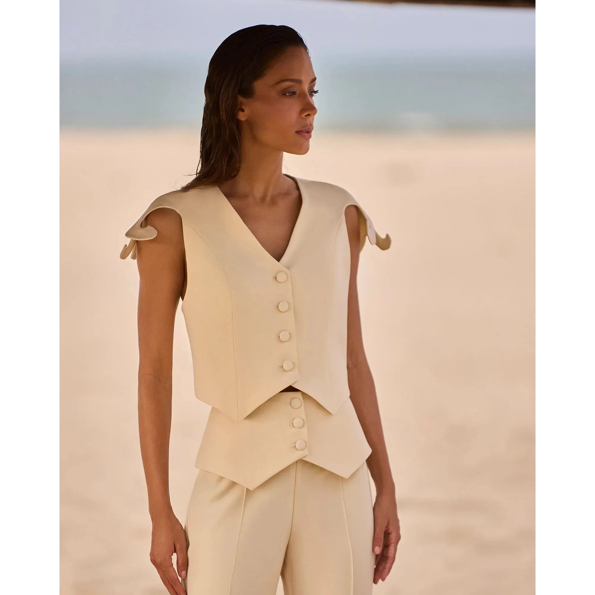 HL ARABESCO VEST VANILLA