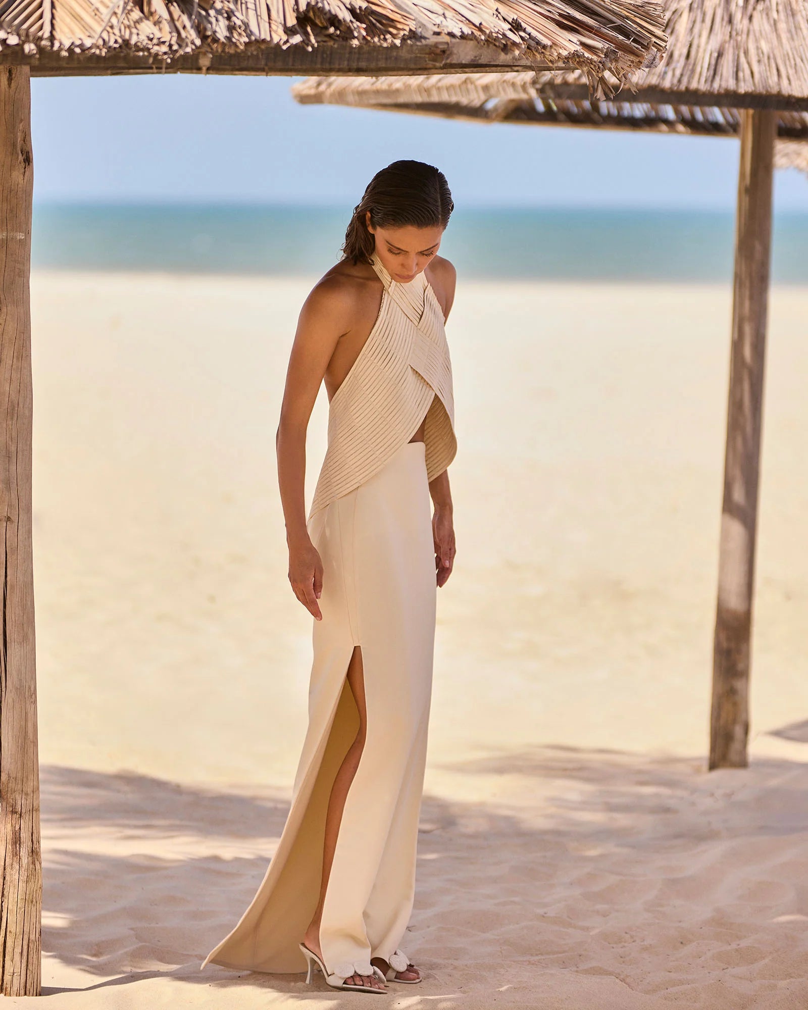 HL LONG CAULE SKIRT