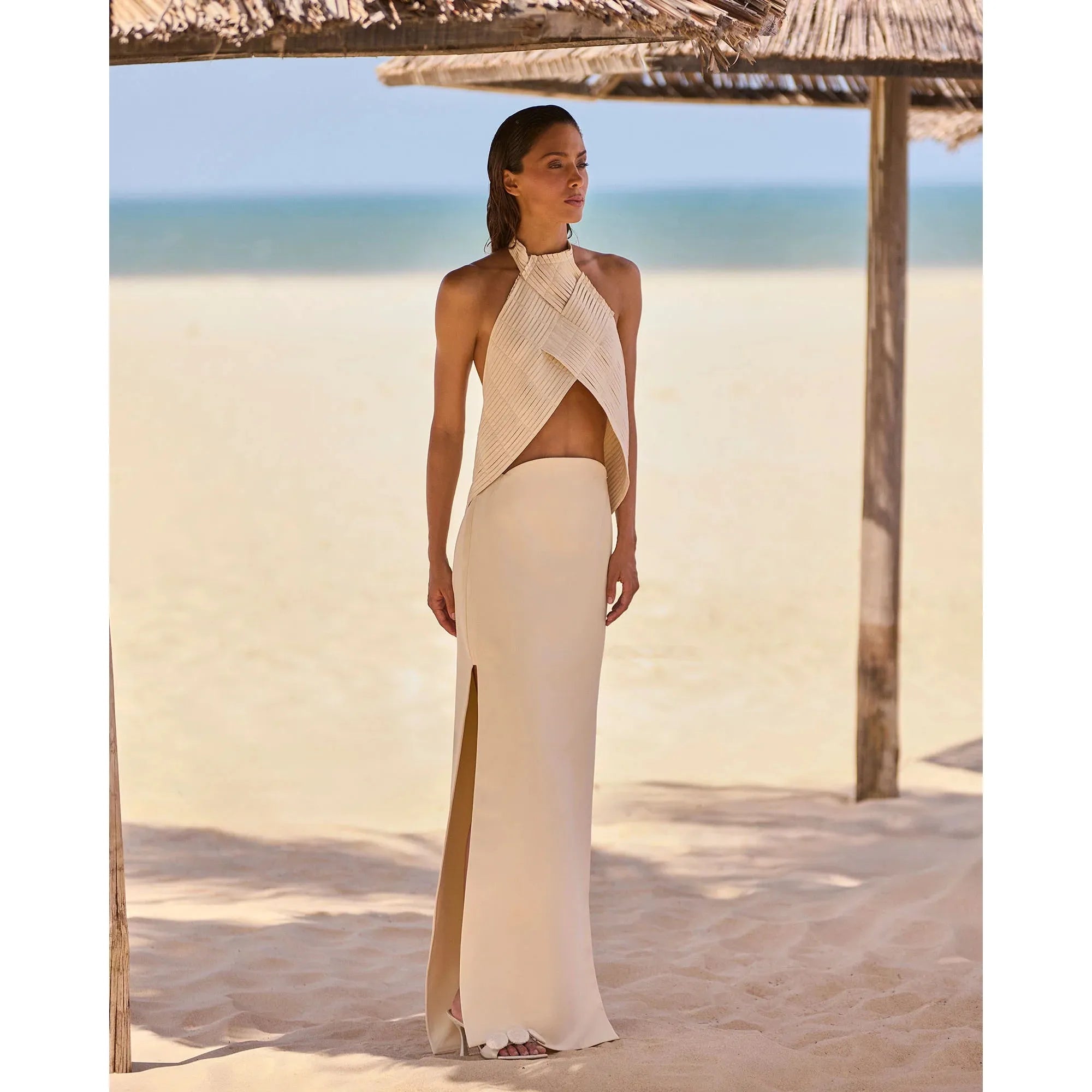 HL LONG CAULE SKIRT