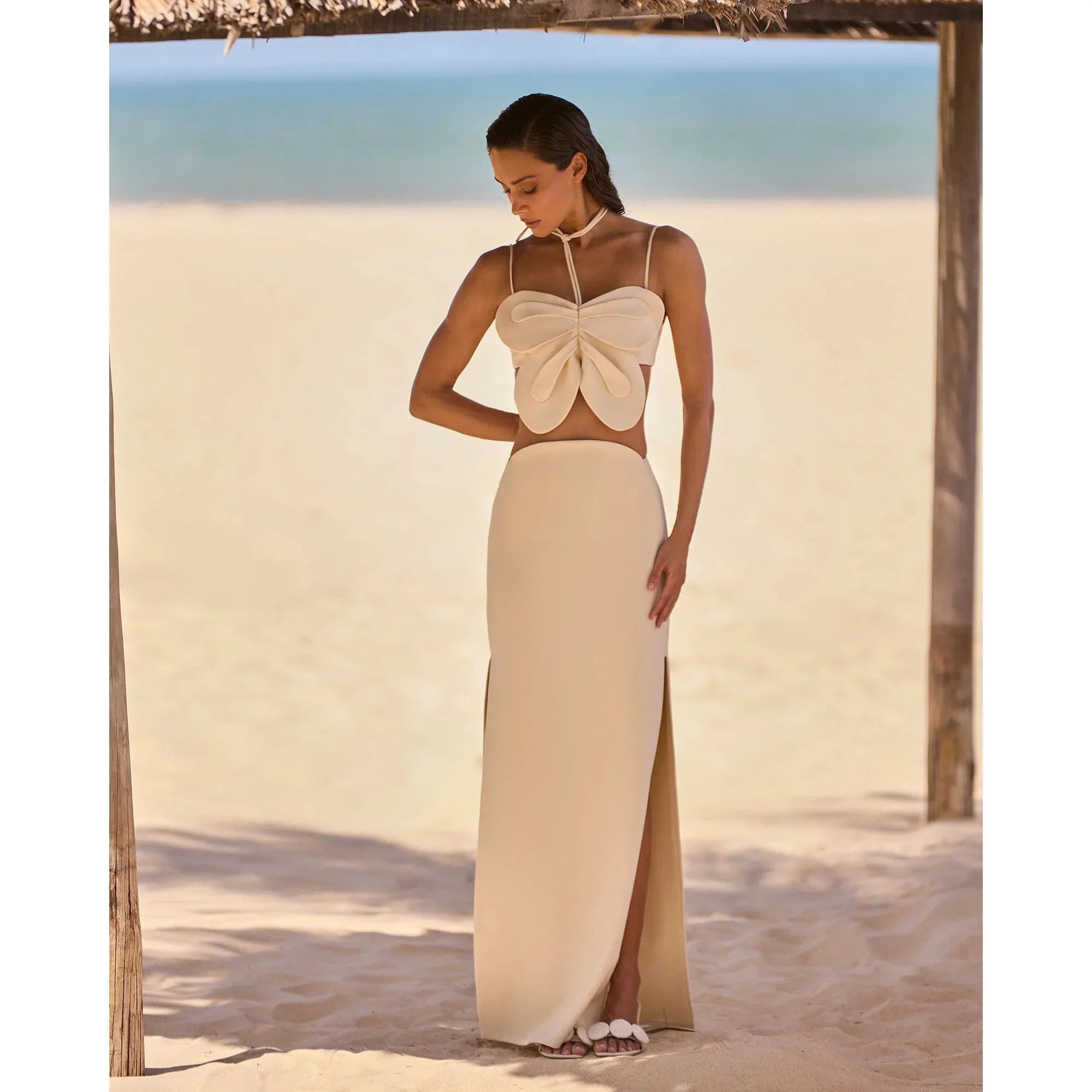 HL LONG CAULE SKIRT