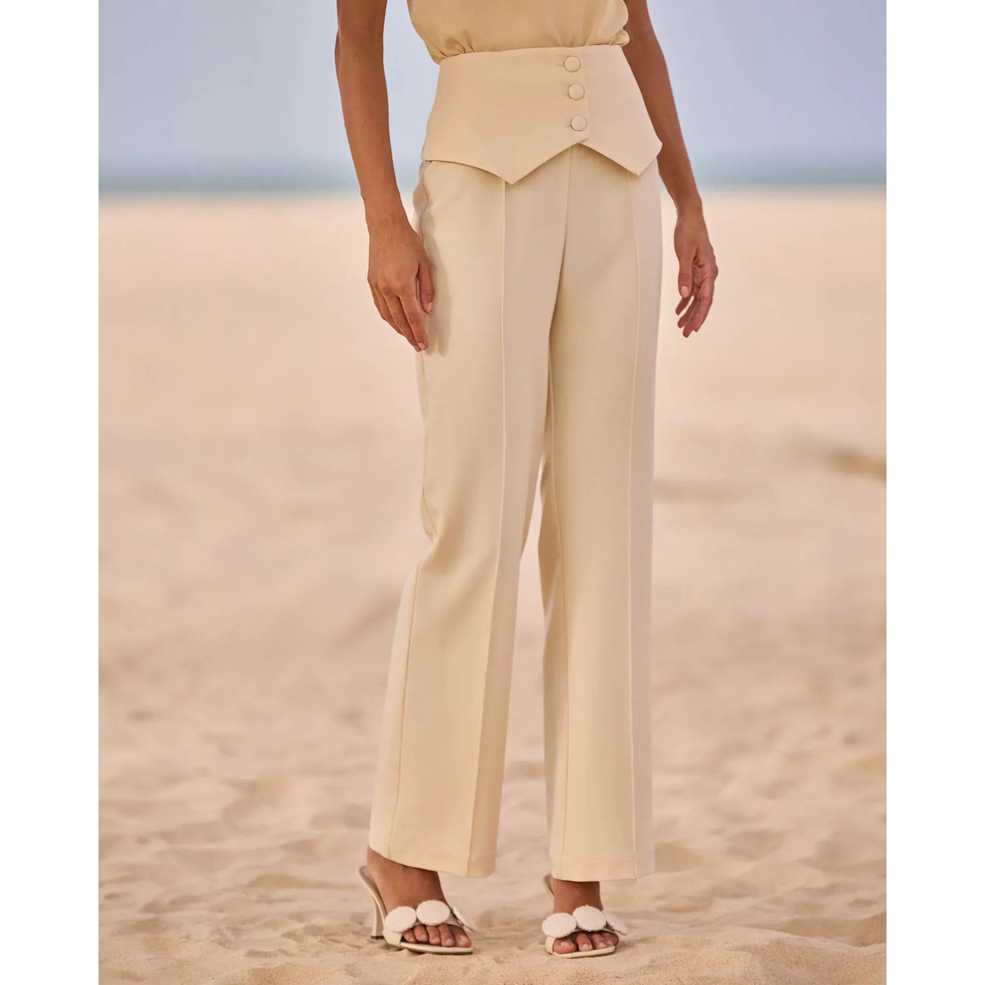 HL COLETE PANTS VANILLA