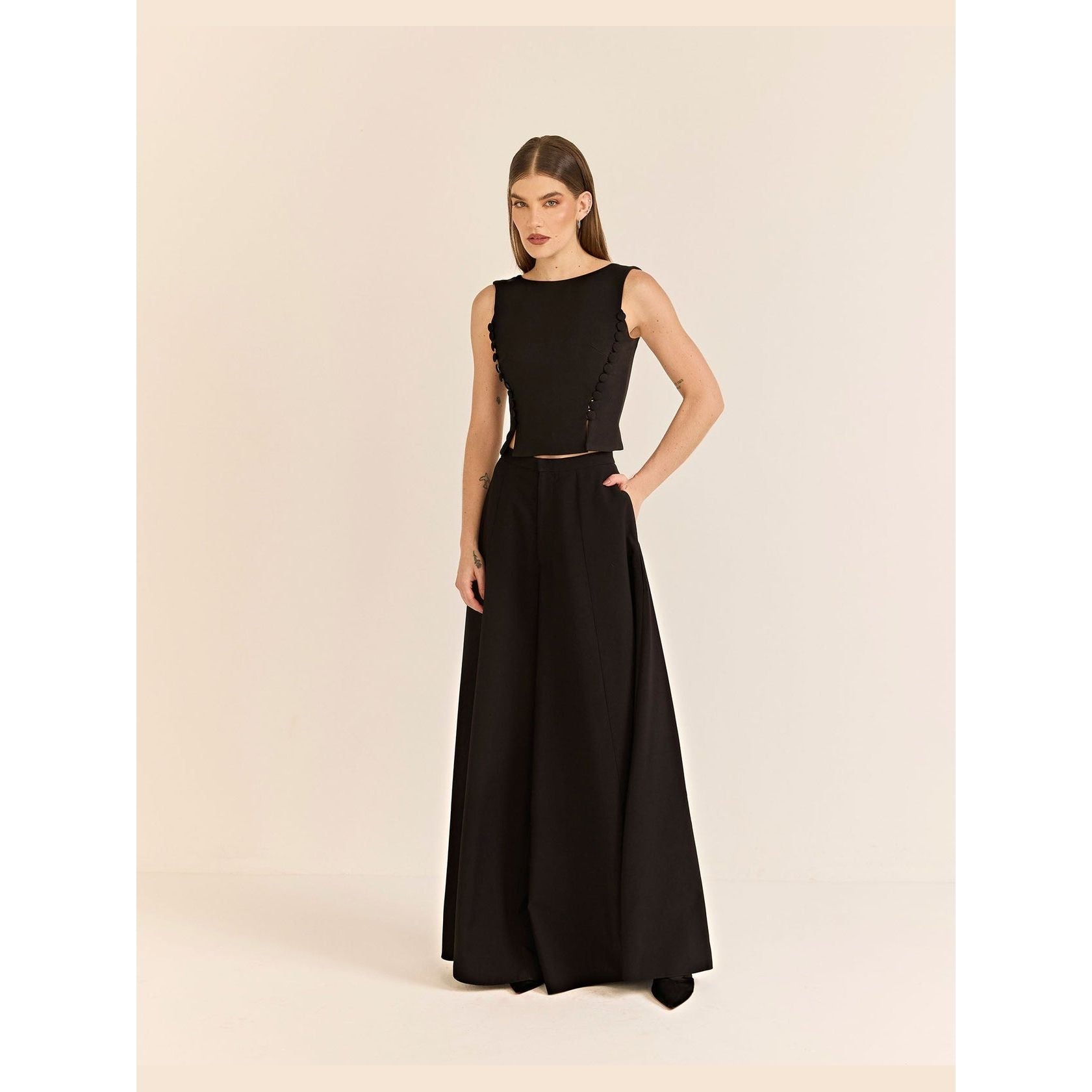 HL VENUSTA TOP BLACK