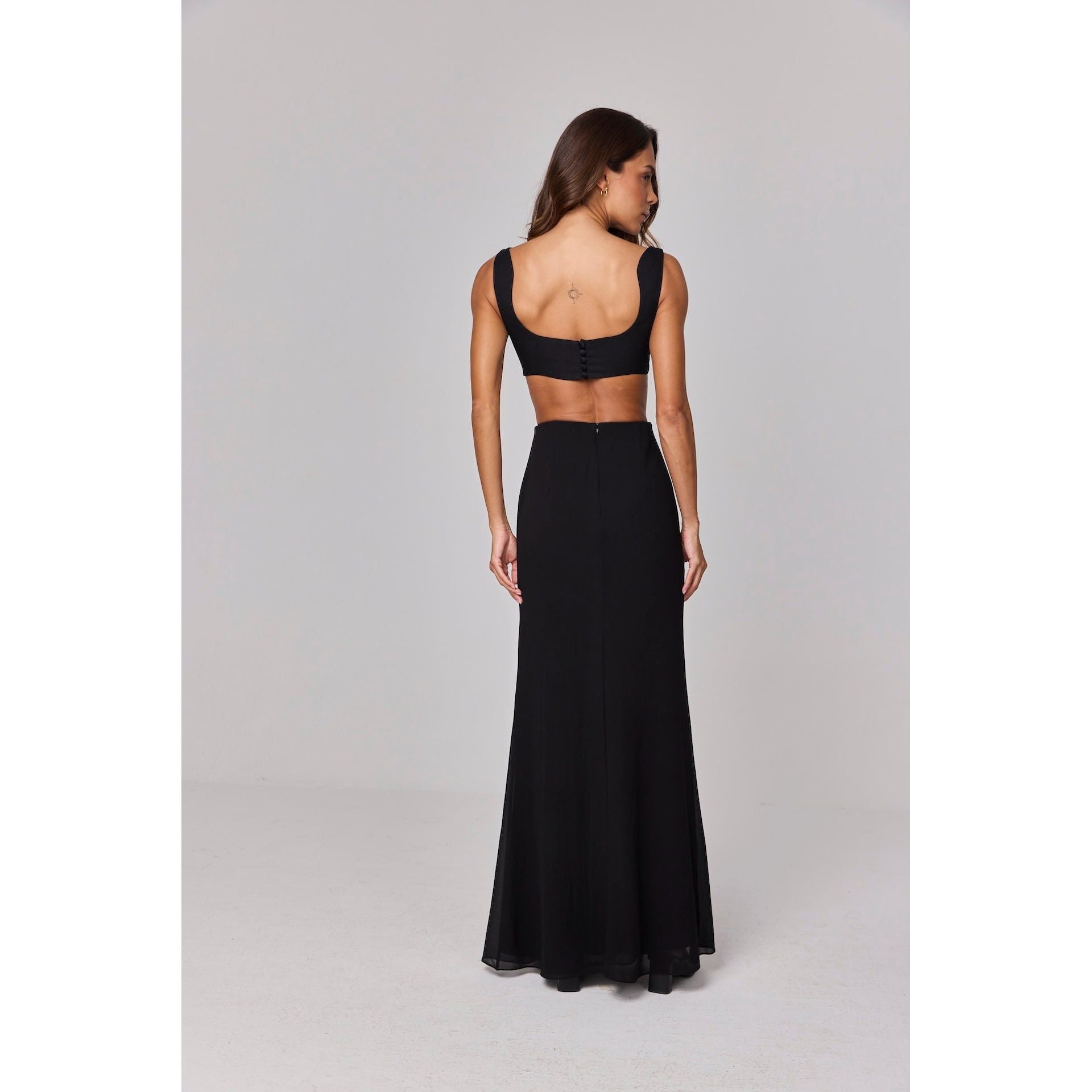 HL FALESIAS CROPPED TOP - BLACK