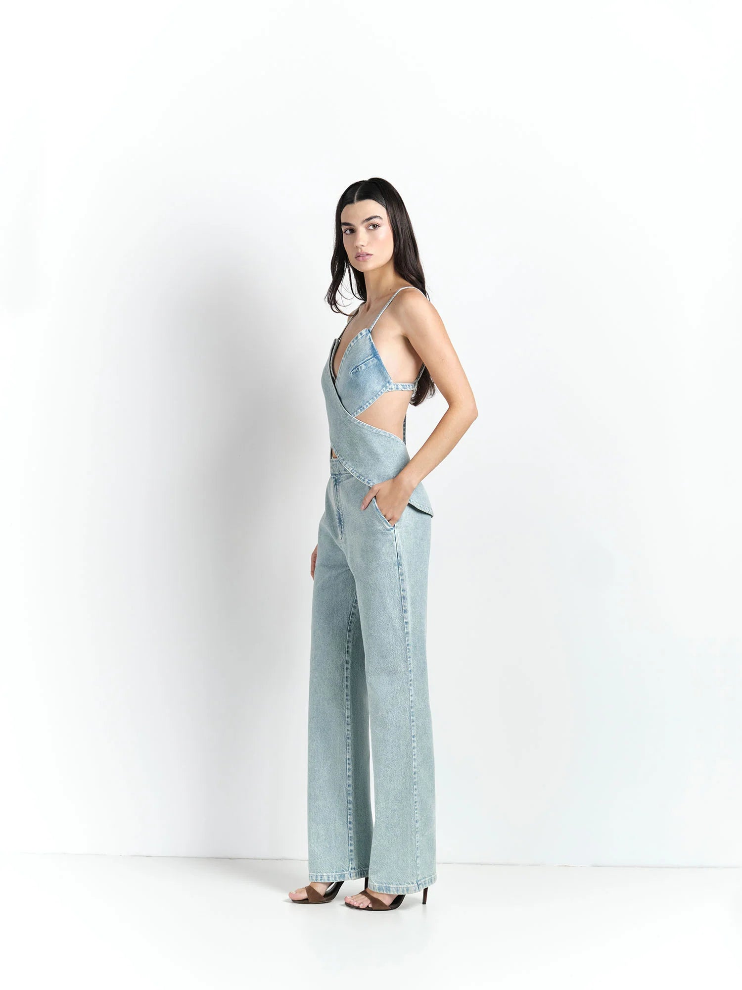 HL PONTE BLOUSE - JEAN