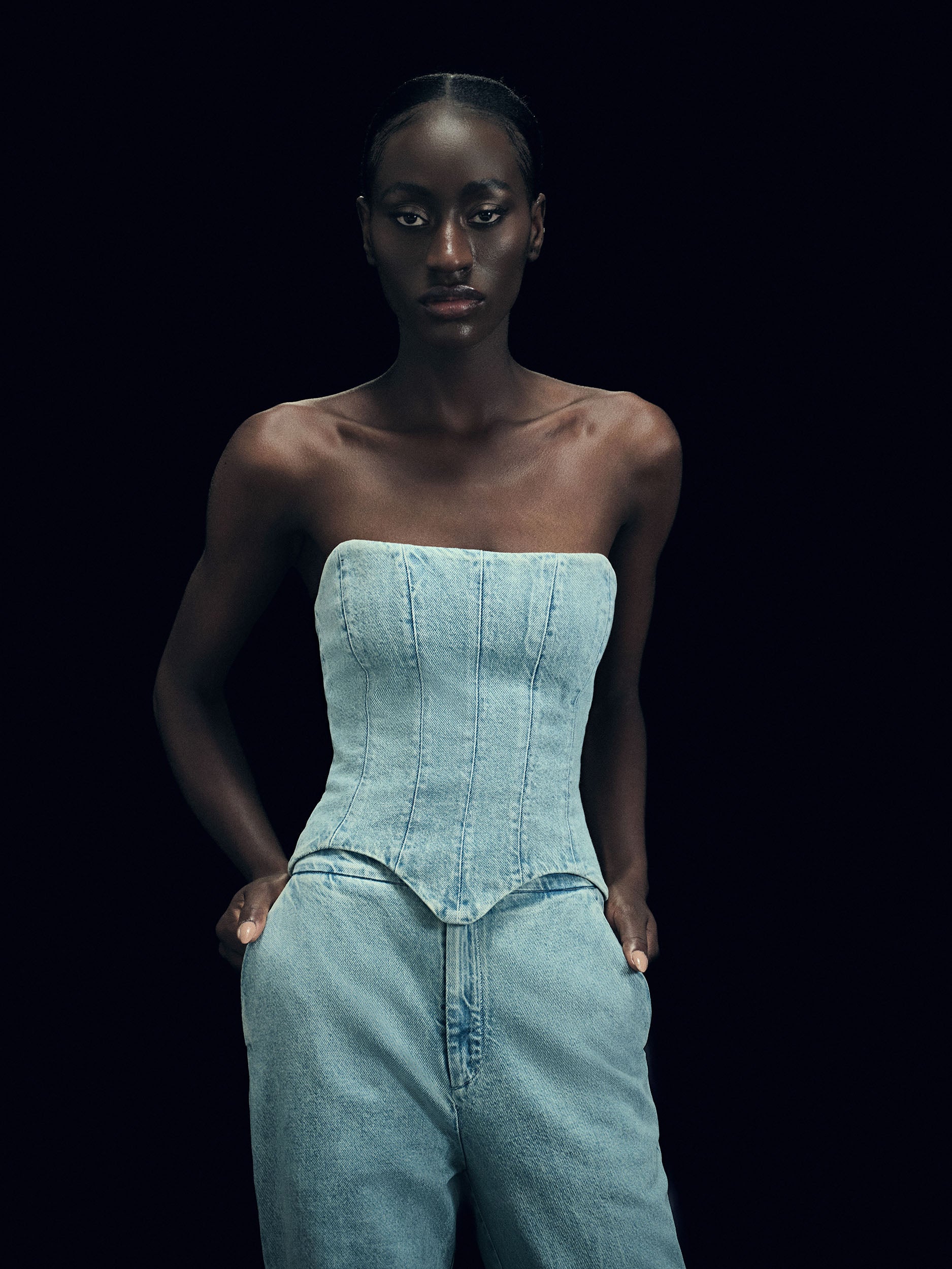 HL CORSET RECORTES - JEAN
