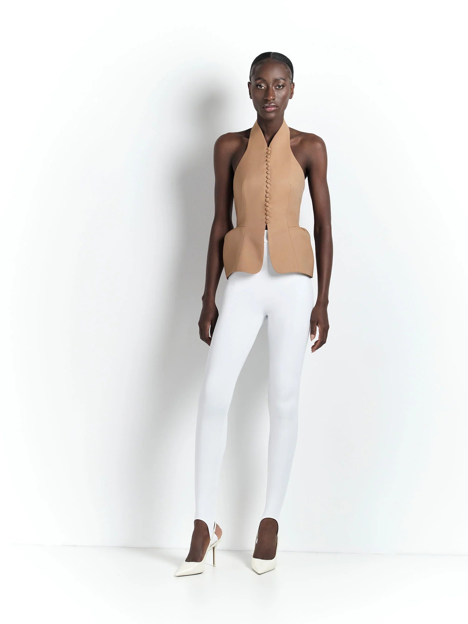 HL SILHOUETTE TOP - BEIGE