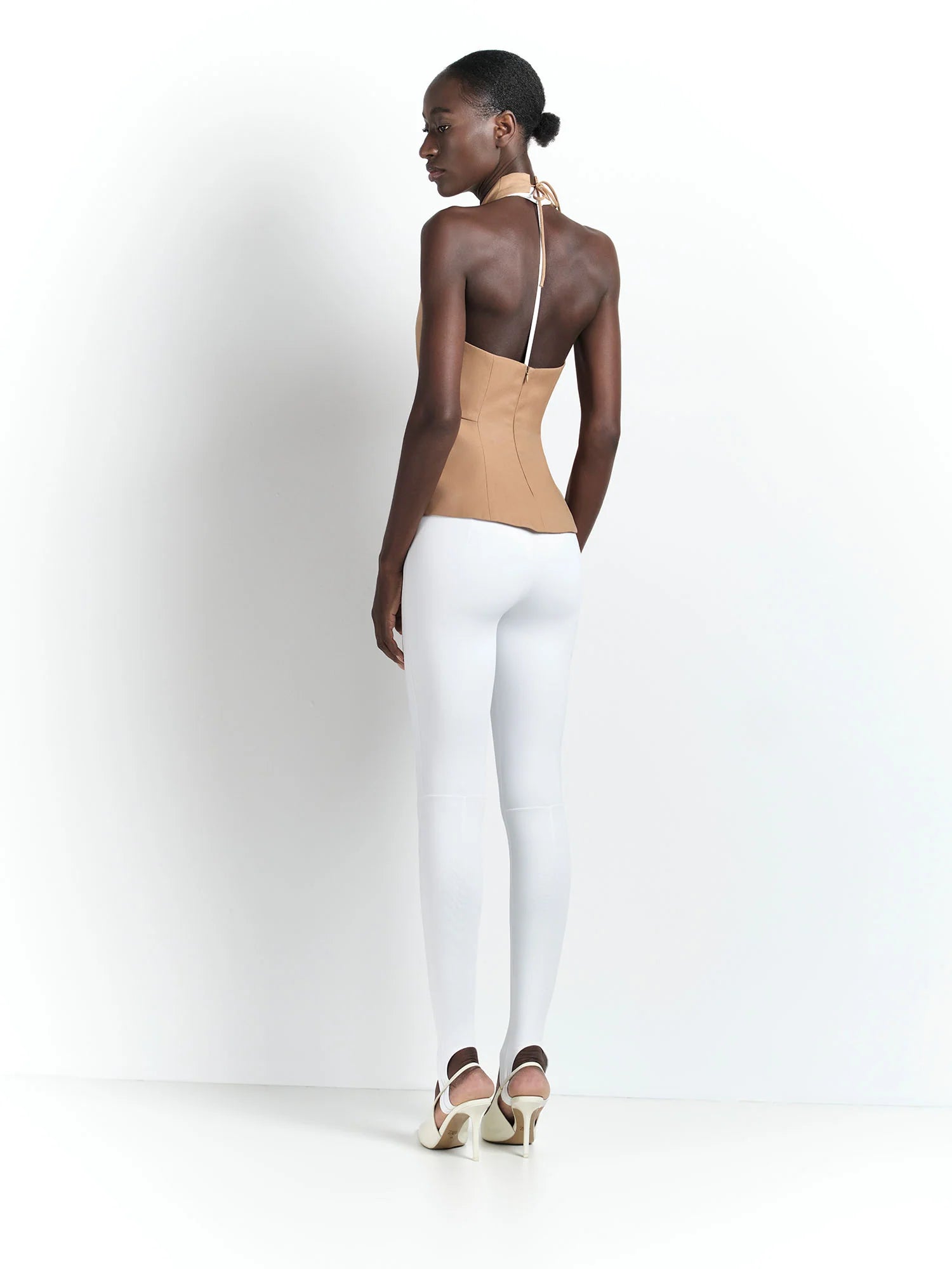 HL SILHOUETTE TOP - BEIGE