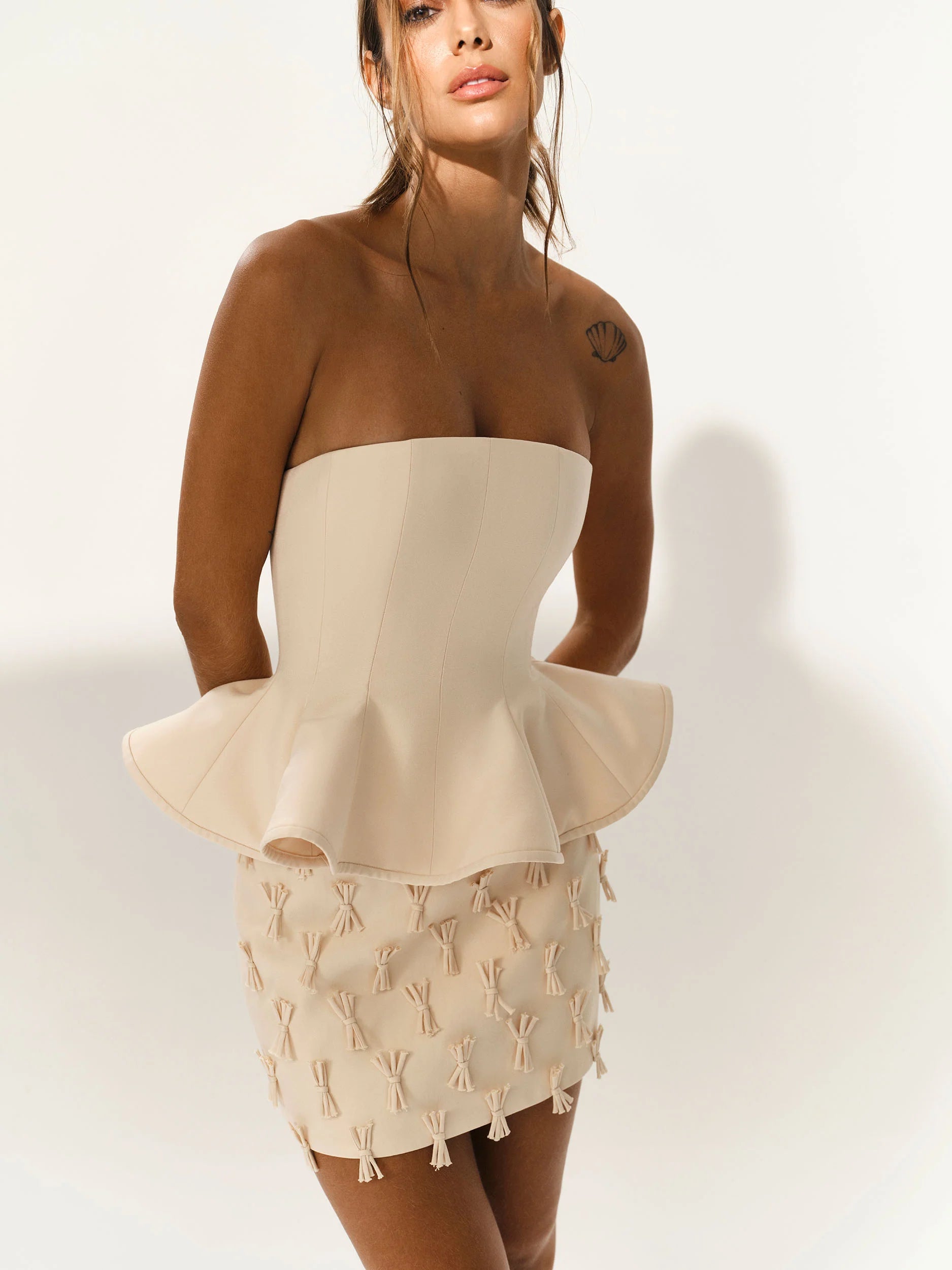 HL DELPHIUS SKIRT - PEROLA