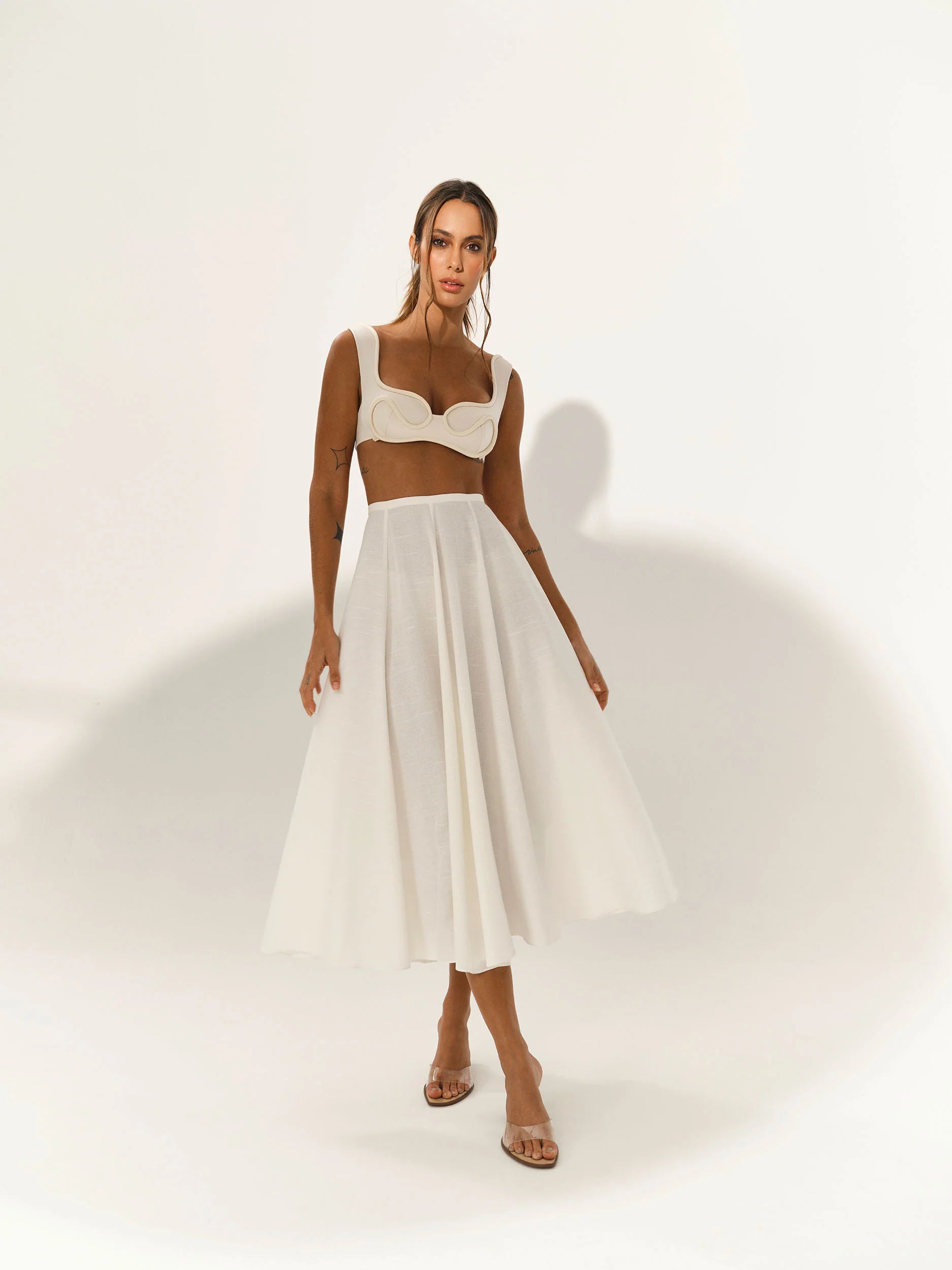 HL MIDI LAMPARINA SKIRT