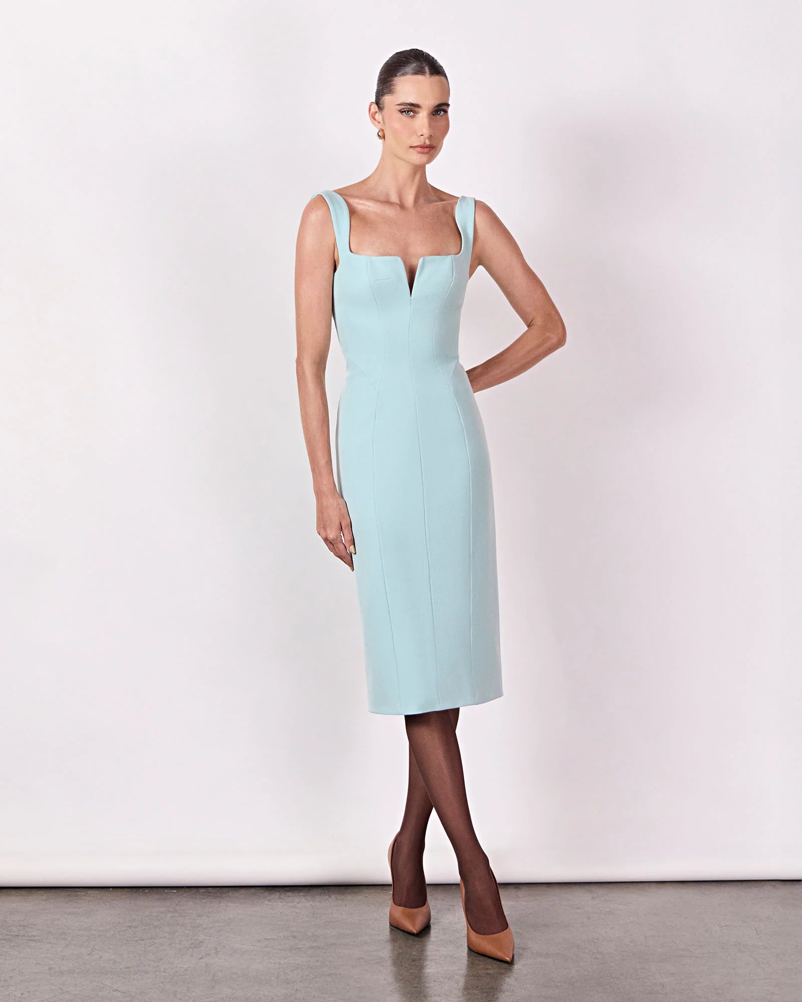 HL MOULAGE DRESS - BLUE