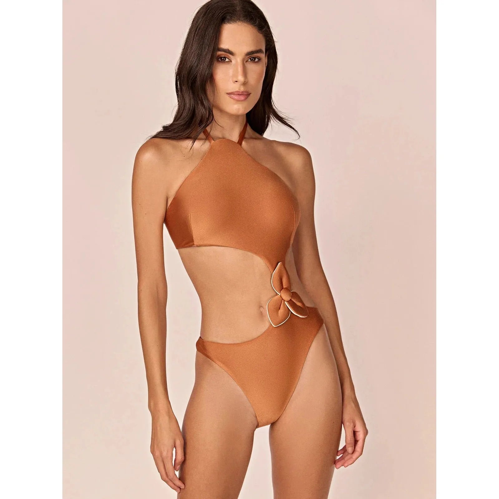 HL ONDA CARYOTA SWIMSUIT - CARAMEL