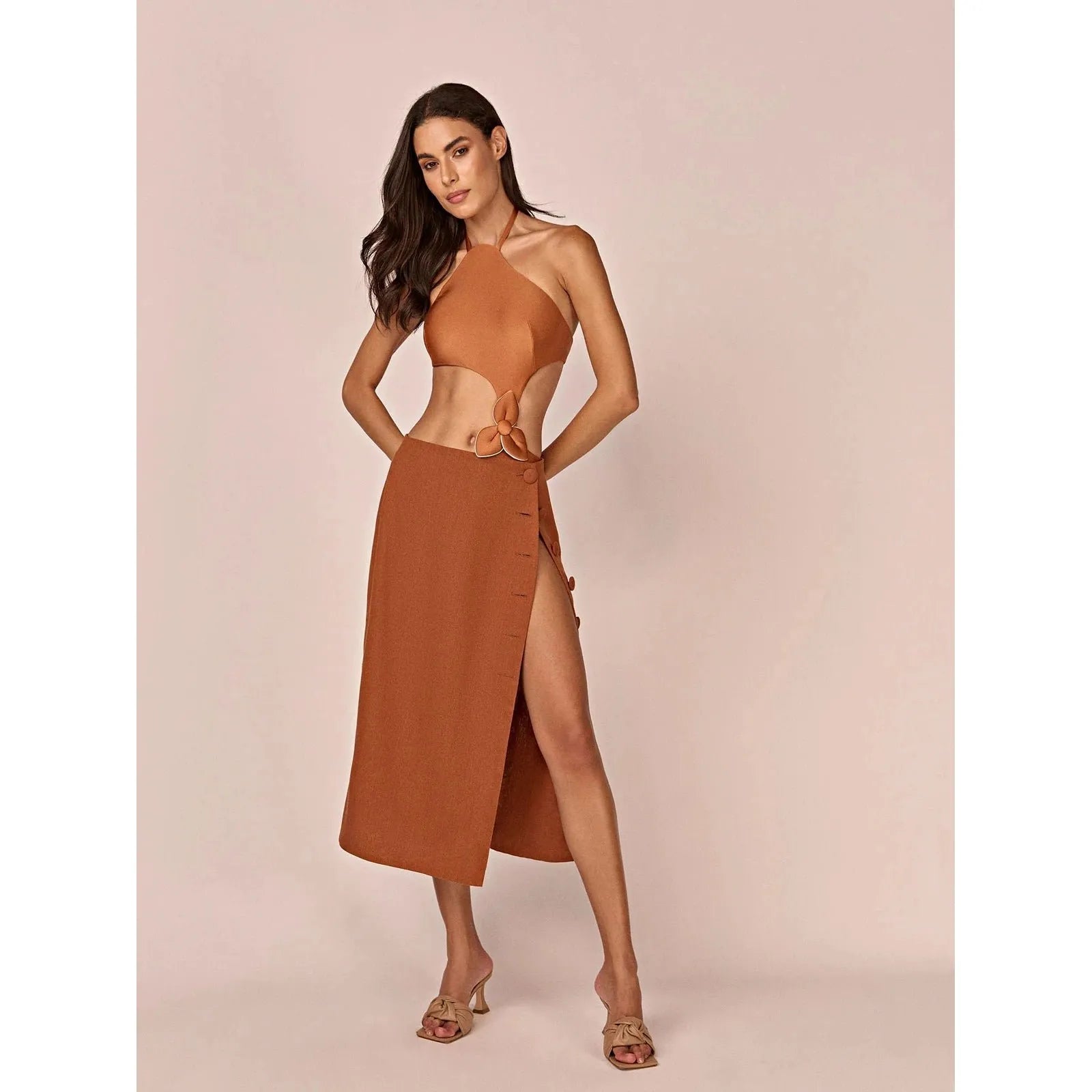 HL ONDA CARYOTA SWIMSUIT - CARAMEL