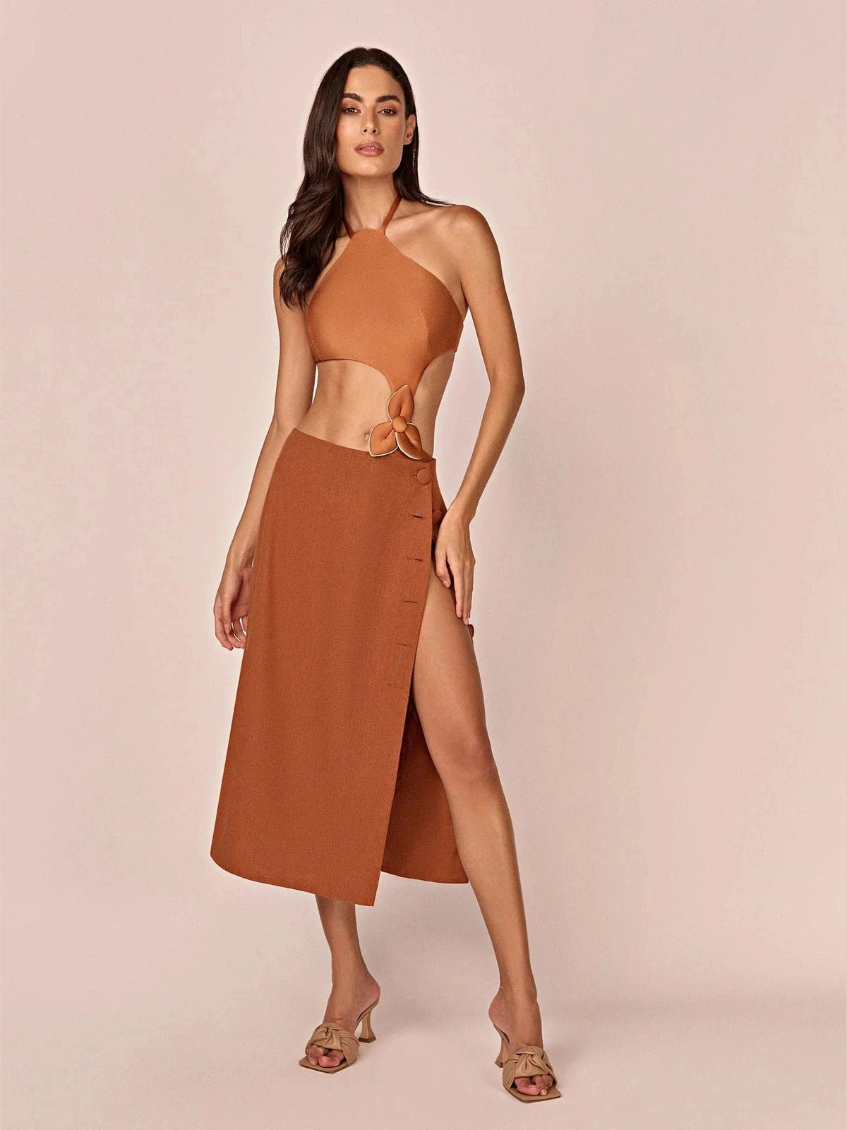 HL ONDA CARYOTA SWIMSUIT - CARAMEL
